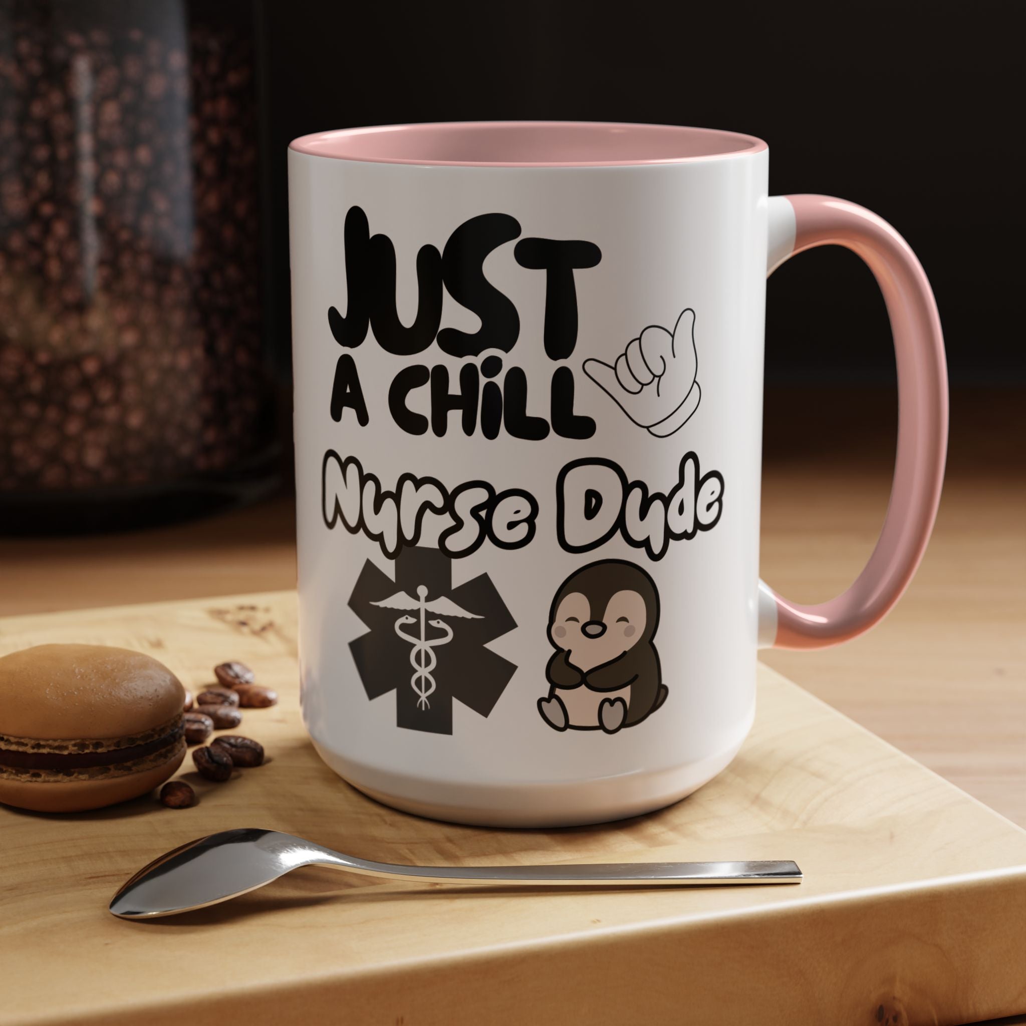 Chill Nurse Dude Insulated Medical Travel Mug 11/15oz(Black|White)Travel Mug For Medical Professionals| Healthcare Travel Cup For Men|