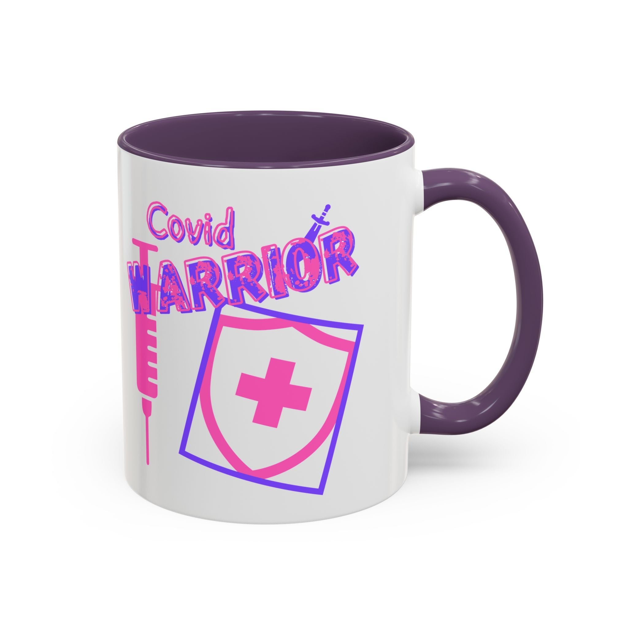 COVID Warrior Coffee Mug |  Accent Mug For Medical Staff | Work Cup for Nurses| Medical Work Mug |