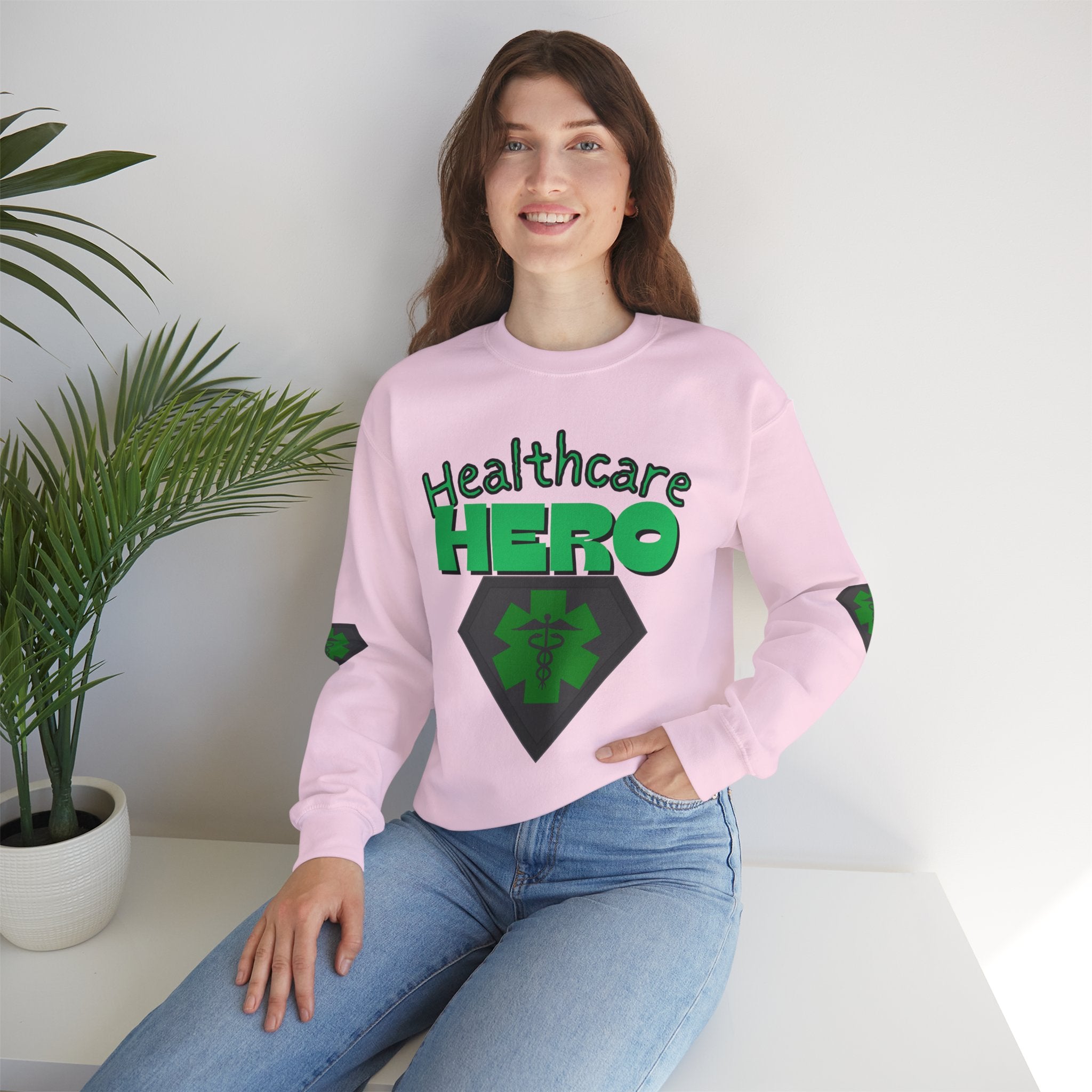 Healthcare Hero St Patrick's Day Sweatshirt| Medical Staff Appreciation Crewneck | Frontline Sweatshirt | EMS Sweater |