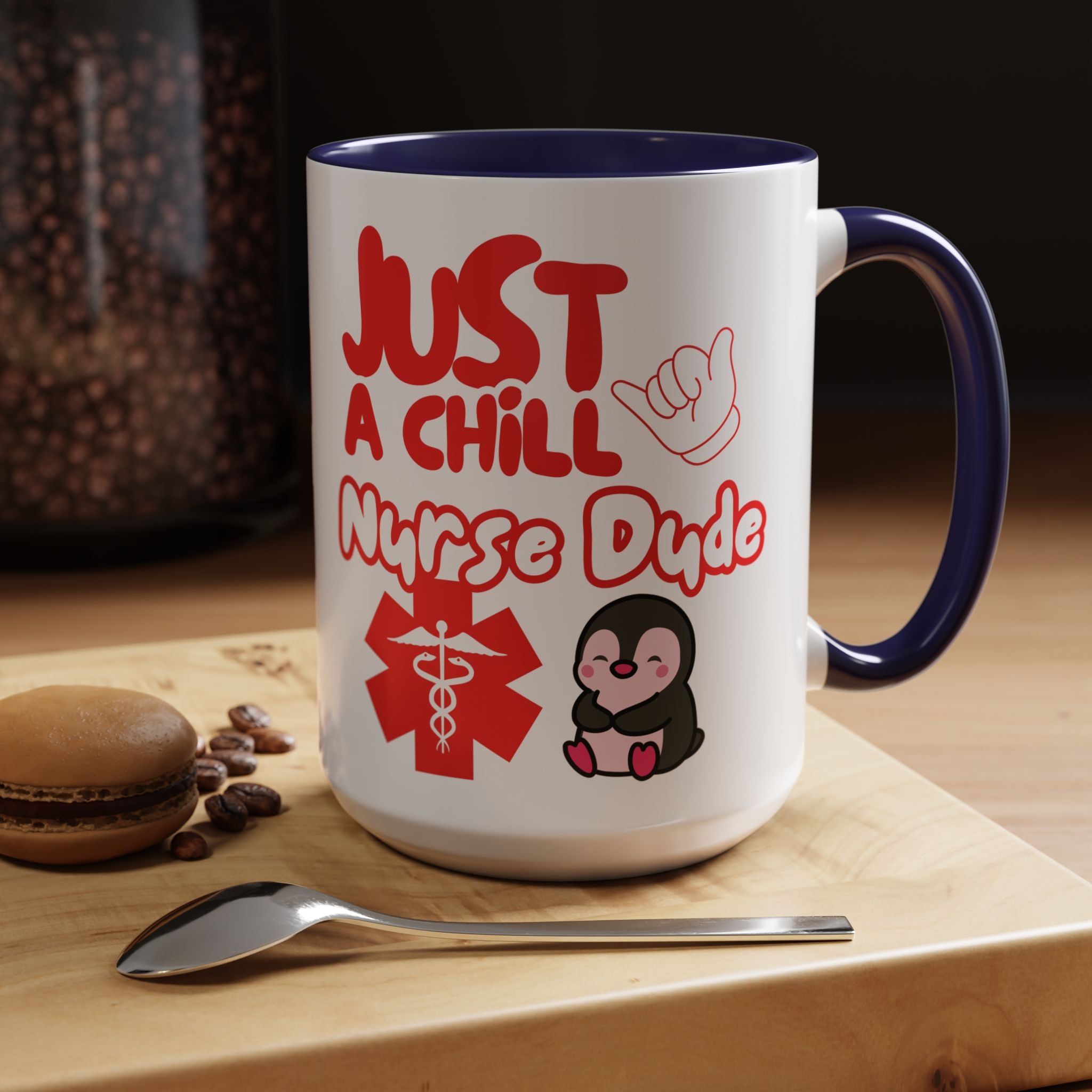 Chill Nurse Dude Insulated Medical Travel Mug 11/15oz(Red|White)Travel Mug For Medical Professionals| Healthcare Travel Cup For Men|