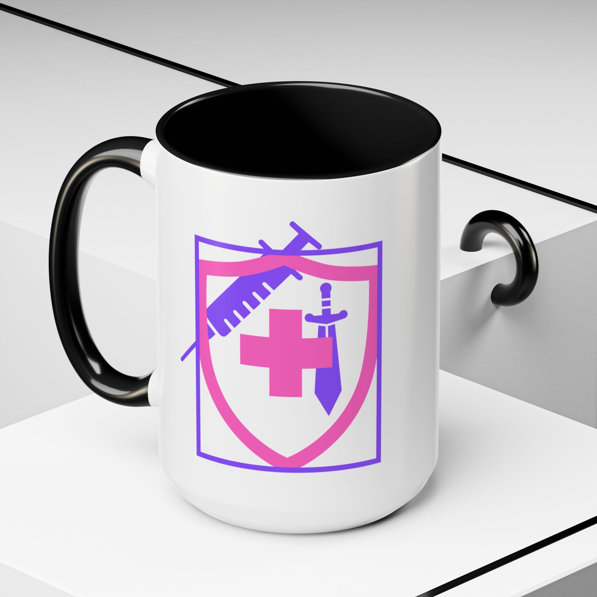 COVID Warrior Coffee Mug |  Accent Mug For Medical Staff | Work Cup for Nurses| Medical Work Mug |