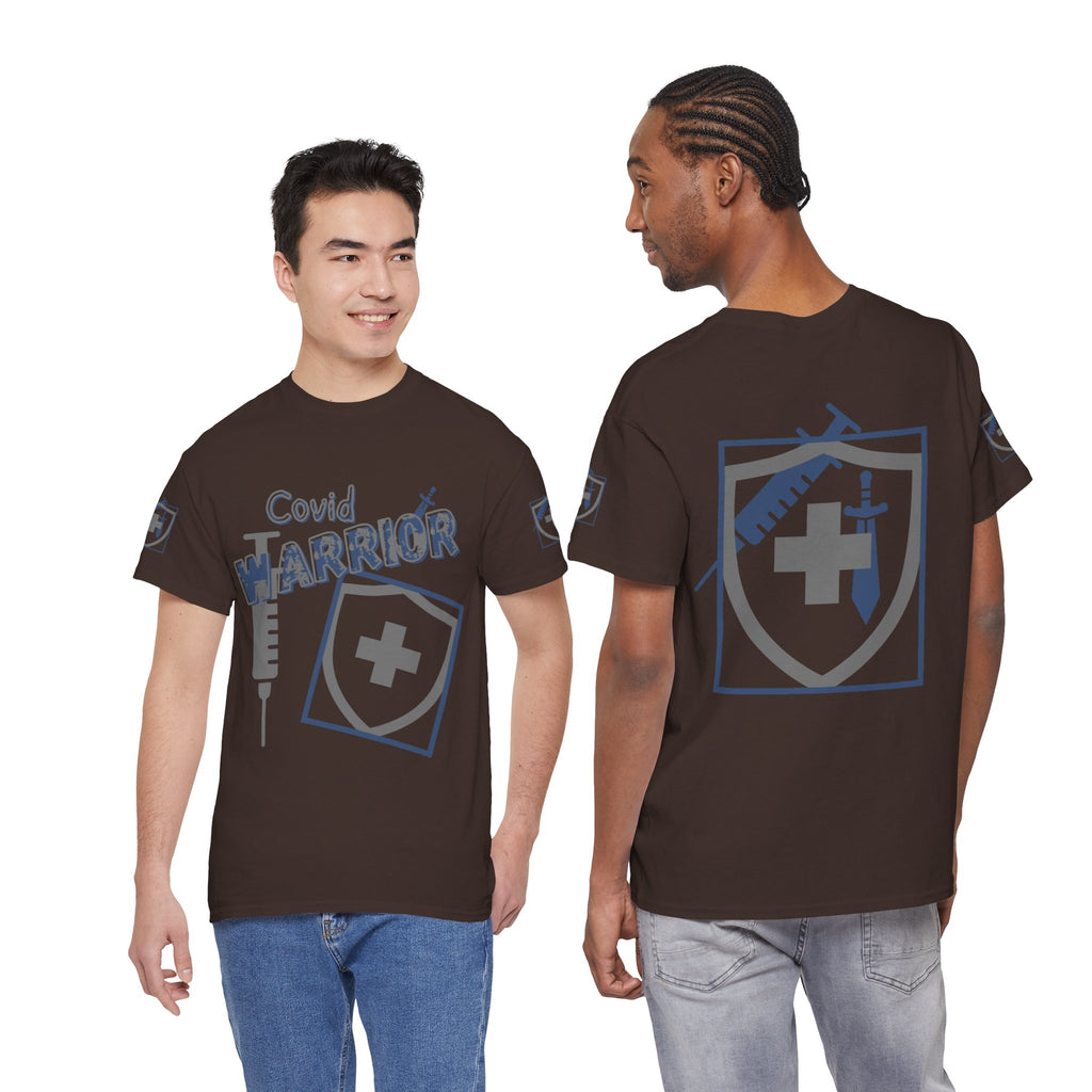 COVID Warrior Nurse & EMS T-Shirt(Blue|Grey) | Medical Staff Tribute Tee | EMS Casual Tee |