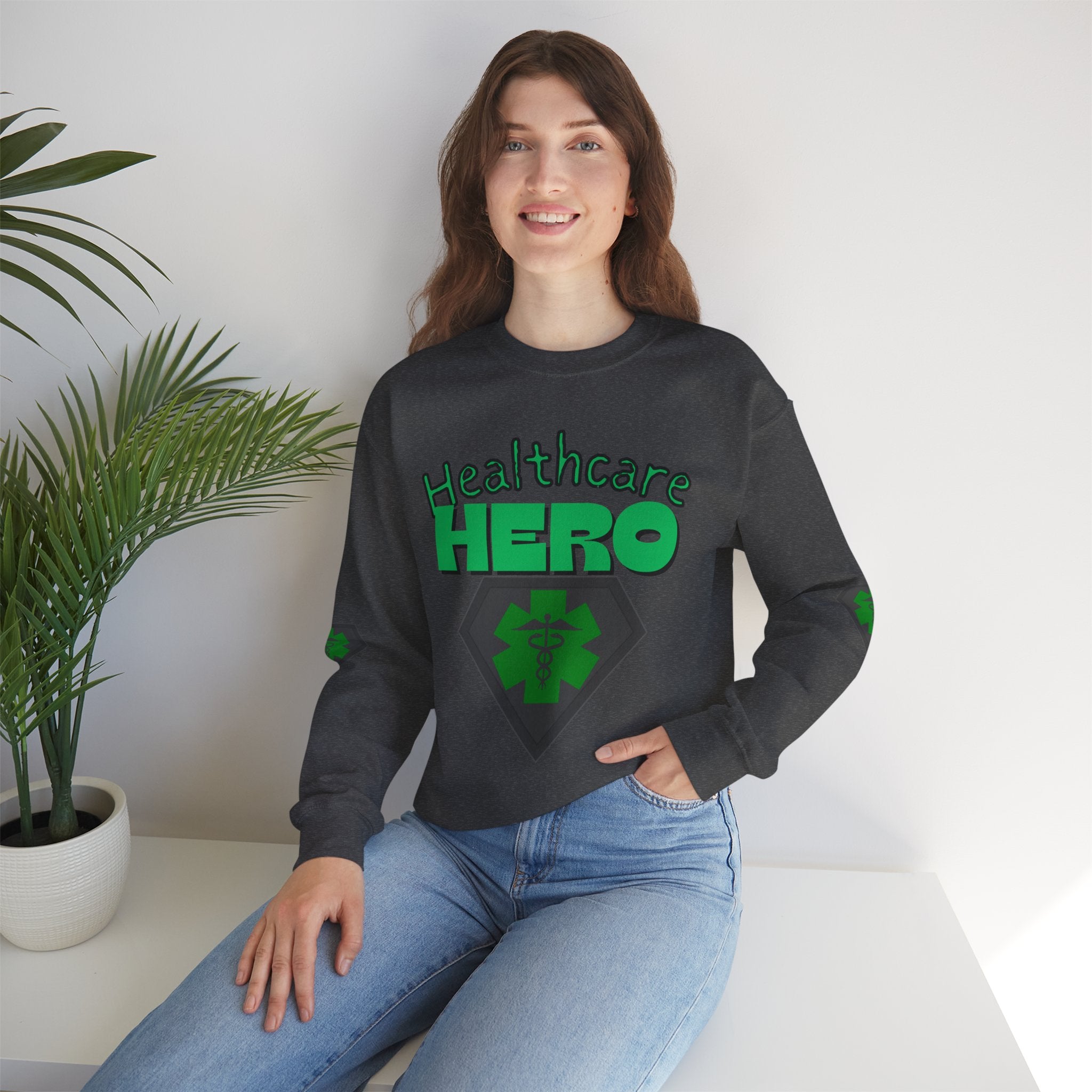 Healthcare Hero St Patrick's Day Sweatshirt| Medical Staff Appreciation Crewneck | Frontline Sweatshirt | EMS Sweater |