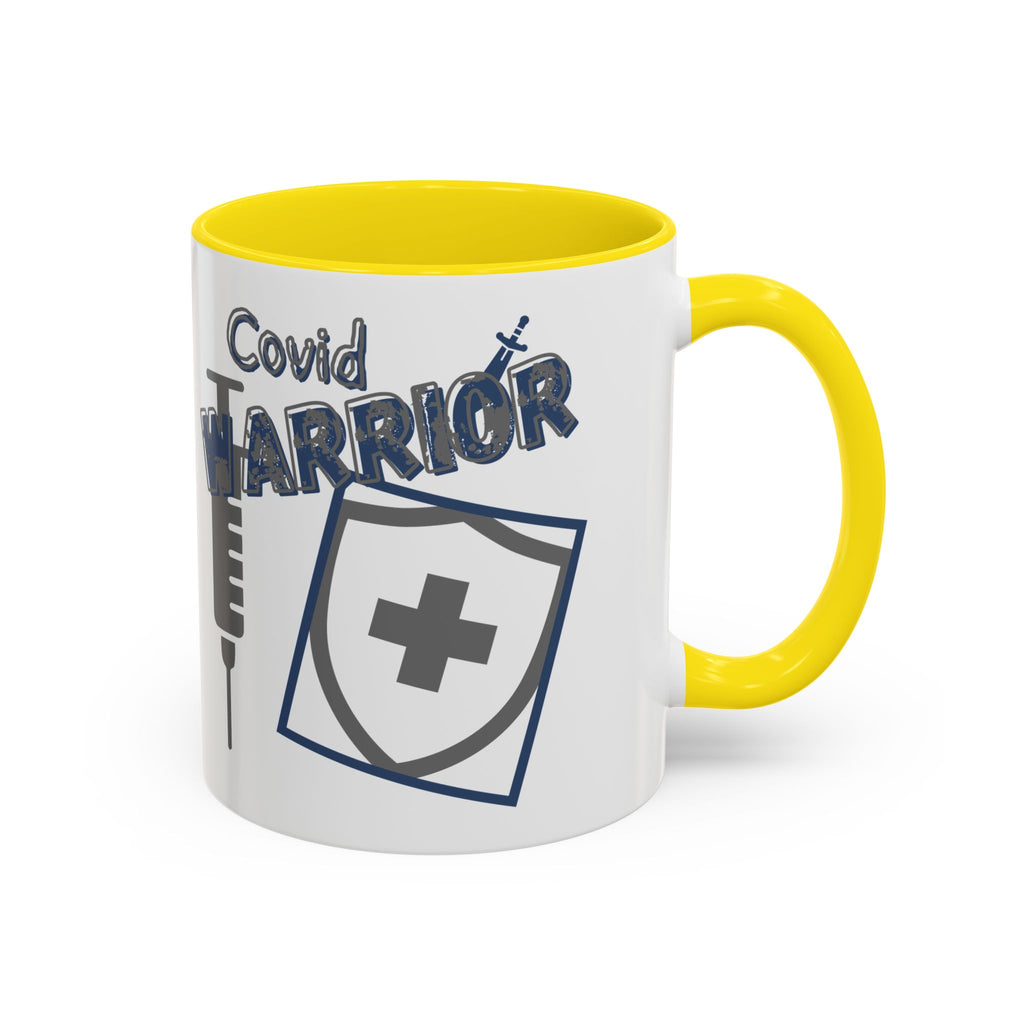 COVID Warrior Coffee Mug | Medical Staff Accent Mug 11/15oz | Work Cup For Frontline Workers |