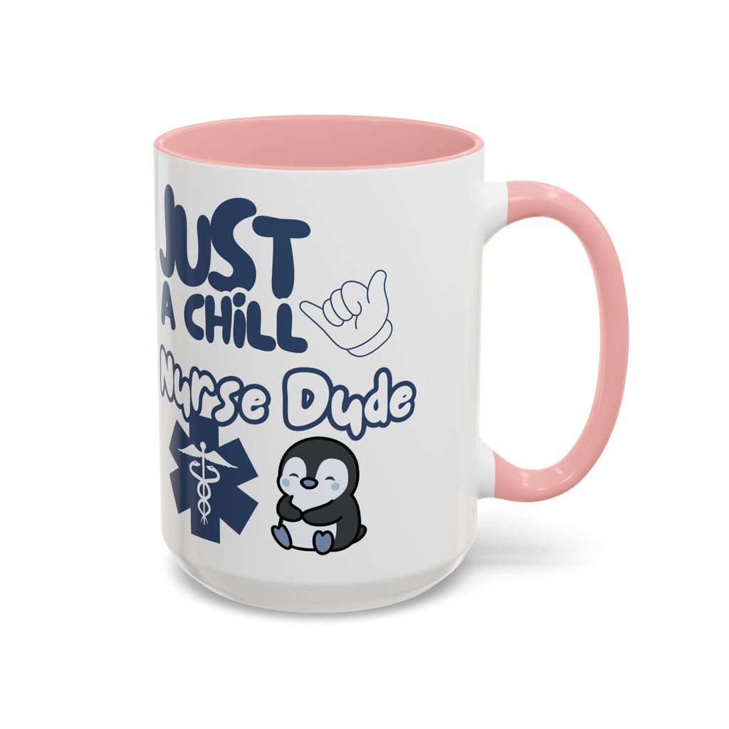 Chill Nurse Dude Insulated Medical Travel Mug 11/15oz(Blue|White)Travel Mug For Medical Professionals| Healthcare Travel Cup For Men|