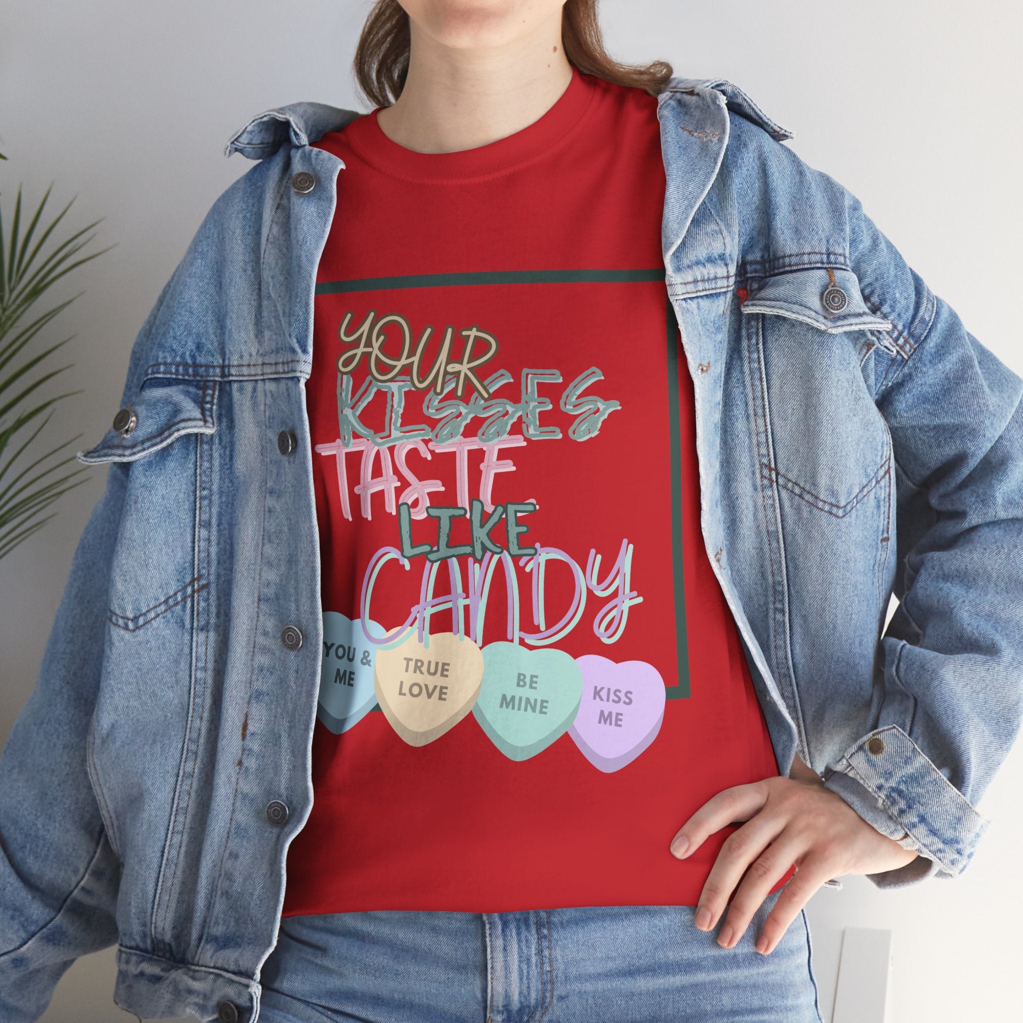 Candy Kisses Valentine's Day T Shirt | Heart T Shirt | Candy Heart Shirt | Valentines Tee