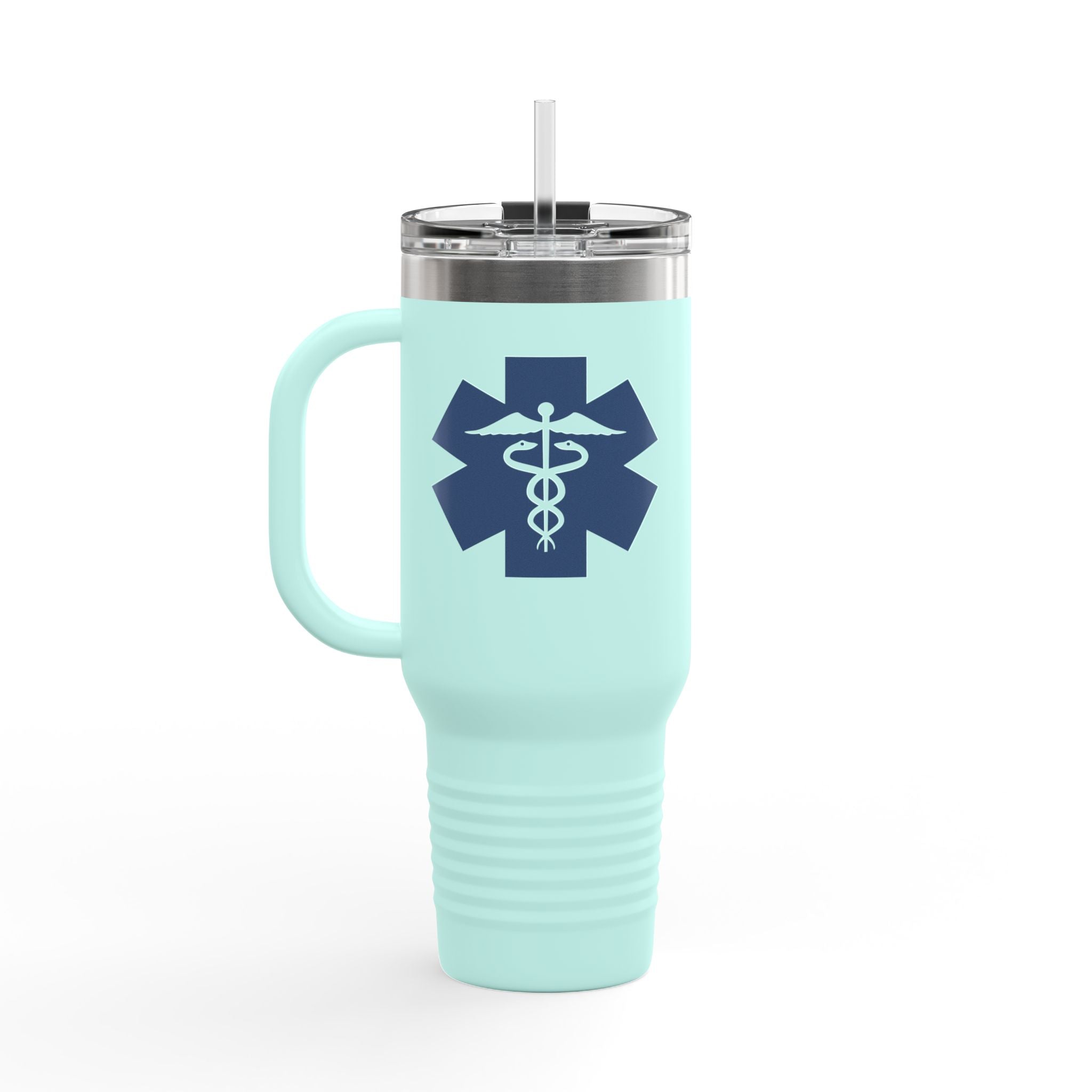Chill Nurse Dude 40oz Insulated Medical Travel Mug(Blue|White) Travel Mug For Medical Professionals| Healthcare Travel Cup For Men|