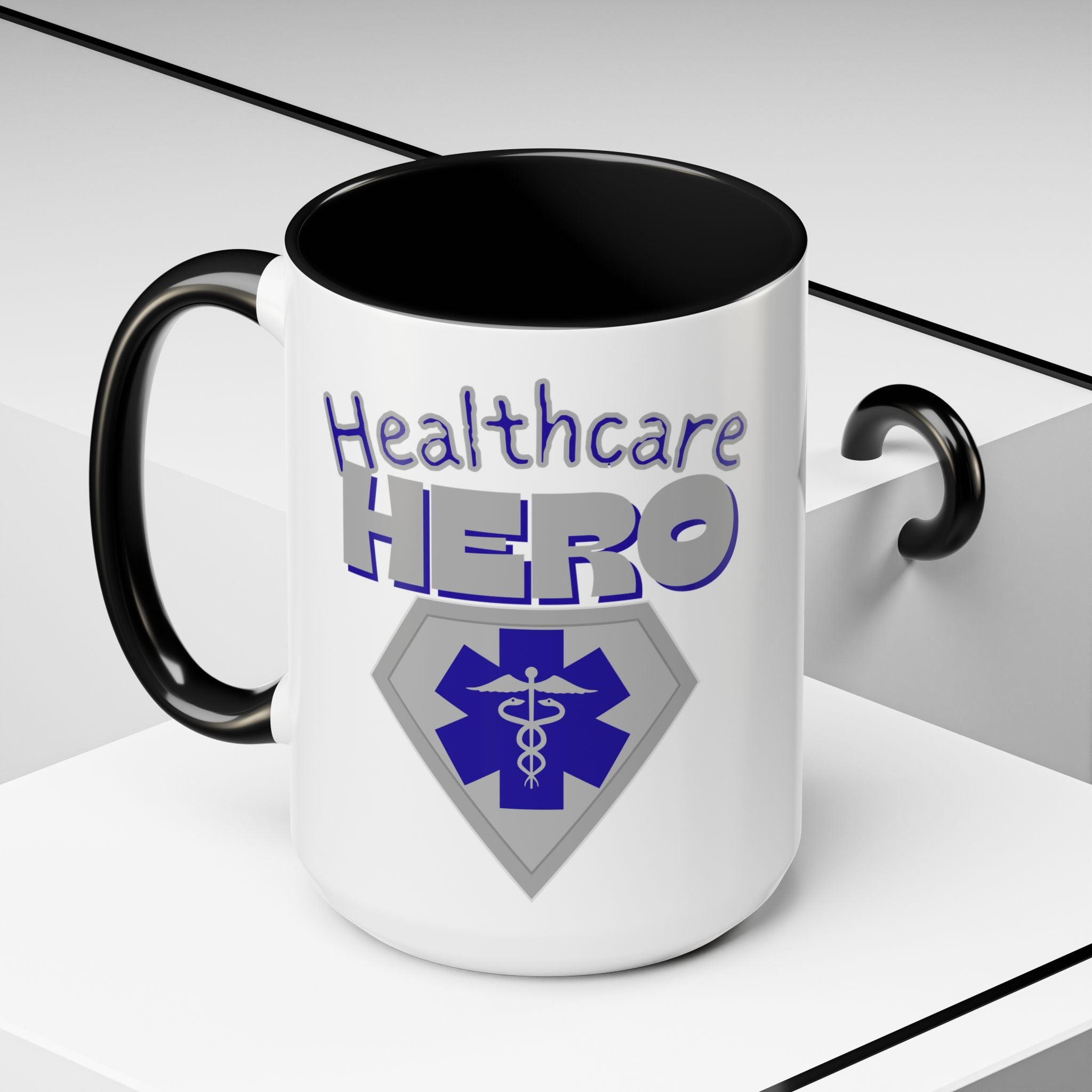 Healthcare Hero Coffee Mug | EMS Accent Mug (11/15oz)| Work Mug For Medical Workers|