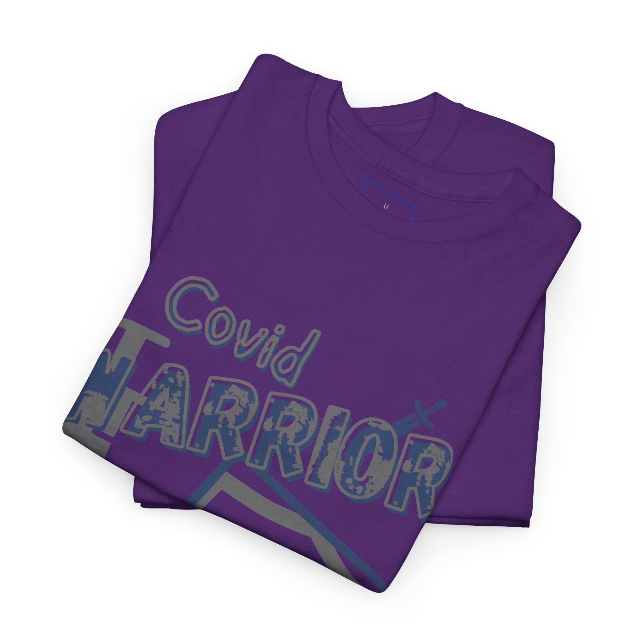COVID Warrior Nurse & EMS T-Shirt(Blue|Grey) | Medical Staff Tribute Tee | EMS Casual Tee |