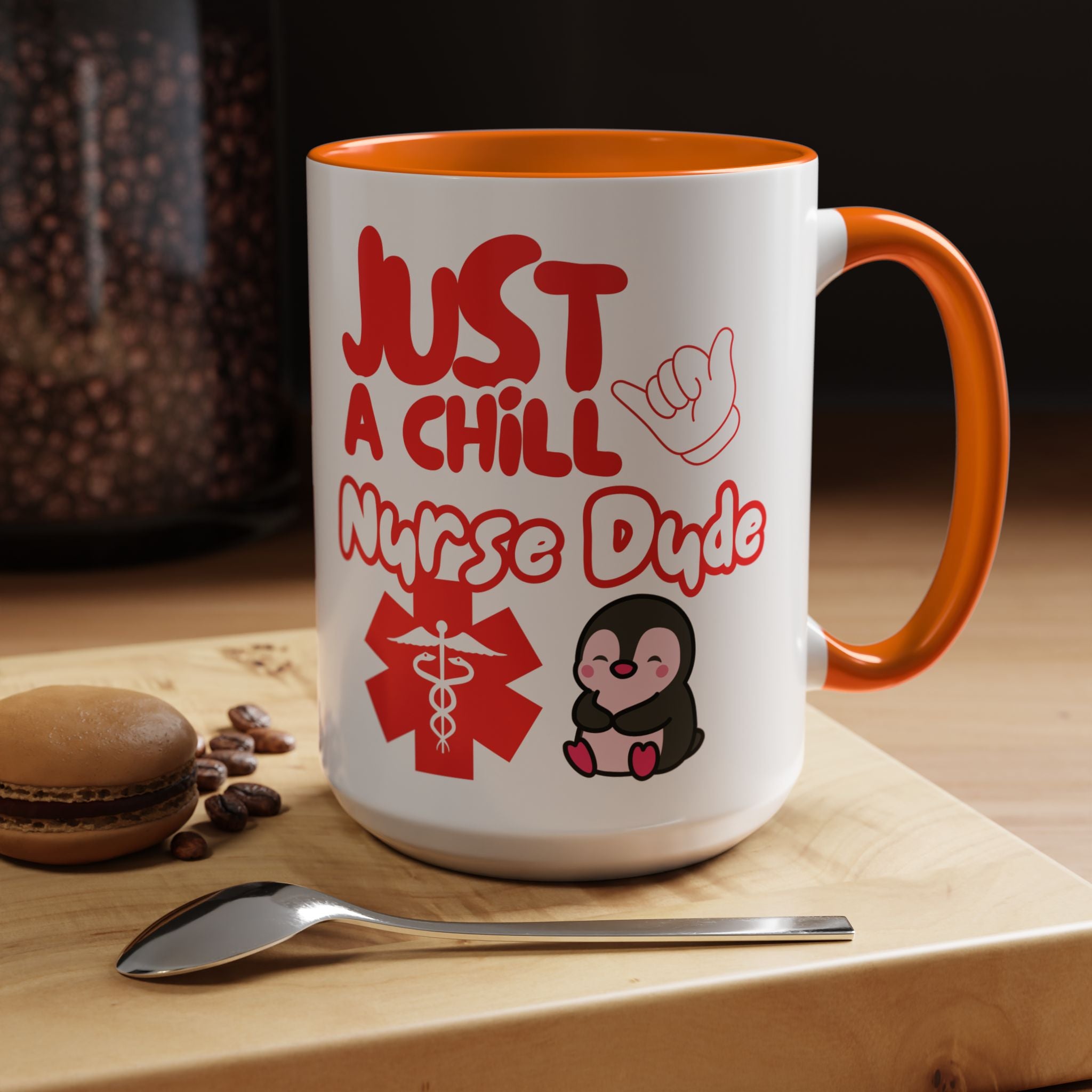 Chill Nurse Dude Insulated Medical Travel Mug 11/15oz(Red|White)Travel Mug For Medical Professionals| Healthcare Travel Cup For Men|