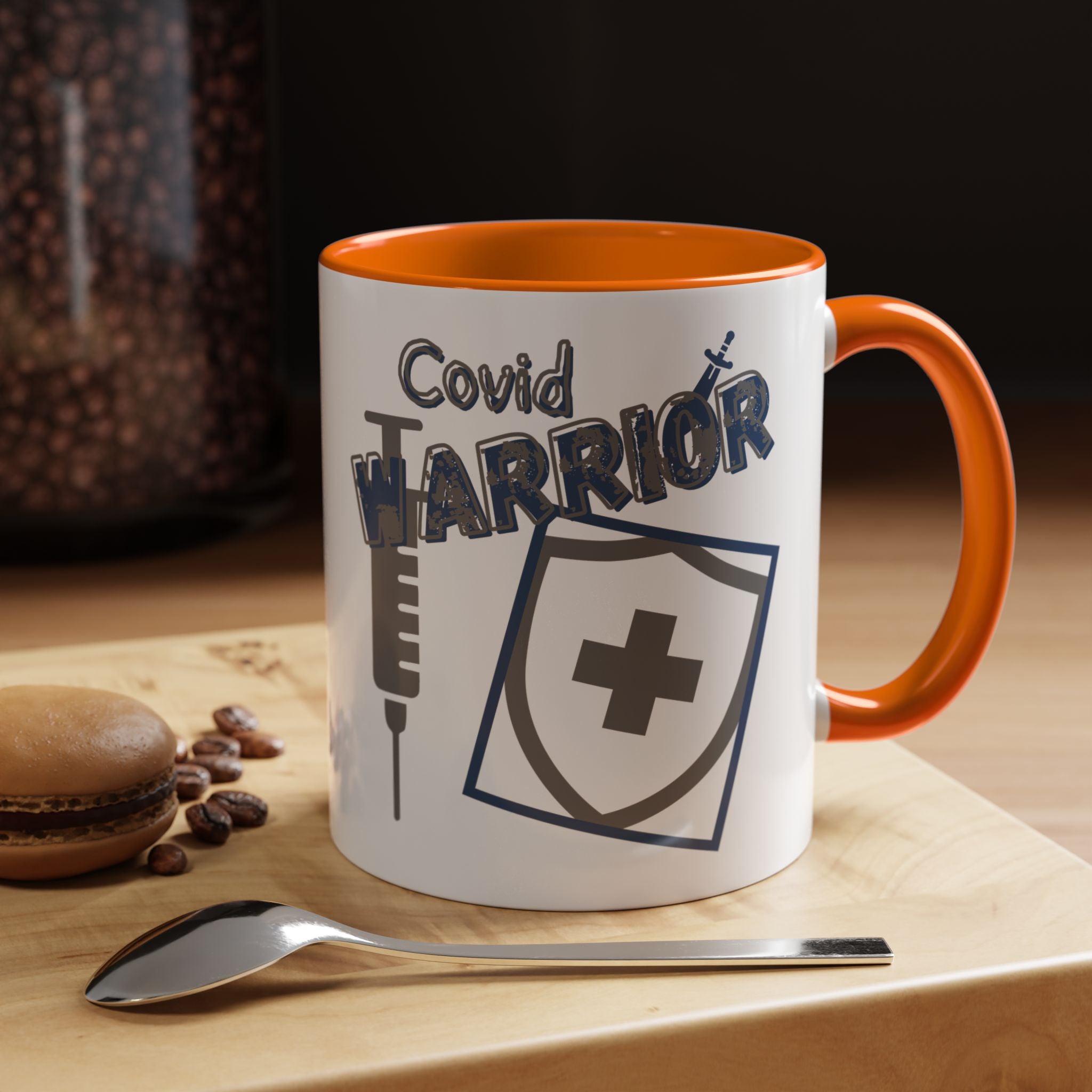 COVID Warrior Coffee Mug | Medical Staff Accent Mug 11/15oz | Work Cup For Frontline Workers |