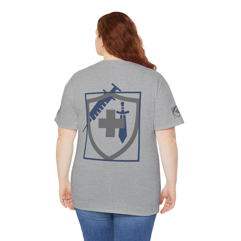 COVID Warrior Nurse & EMS T-Shirt(Blue|Grey) | Medical Staff Tribute Tee | EMS Casual Tee |
