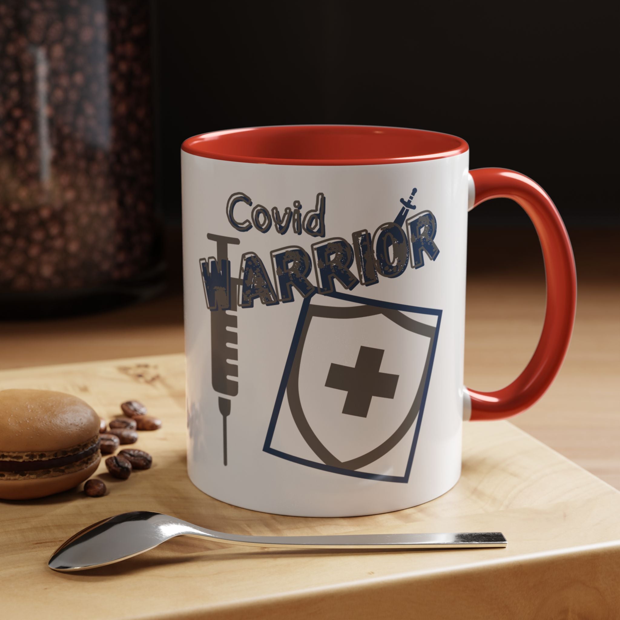 COVID Warrior Coffee Mug | Medical Staff Accent Mug 11/15oz | Work Cup For Frontline Workers |