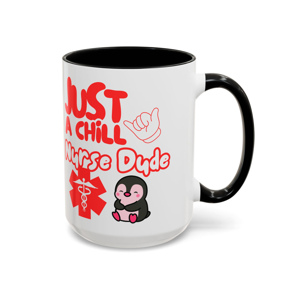 Chill Nurse Dude Insulated Medical Travel Mug 11/15oz(Red|White)Travel Mug For Medical Professionals| Healthcare Travel Cup For Men|