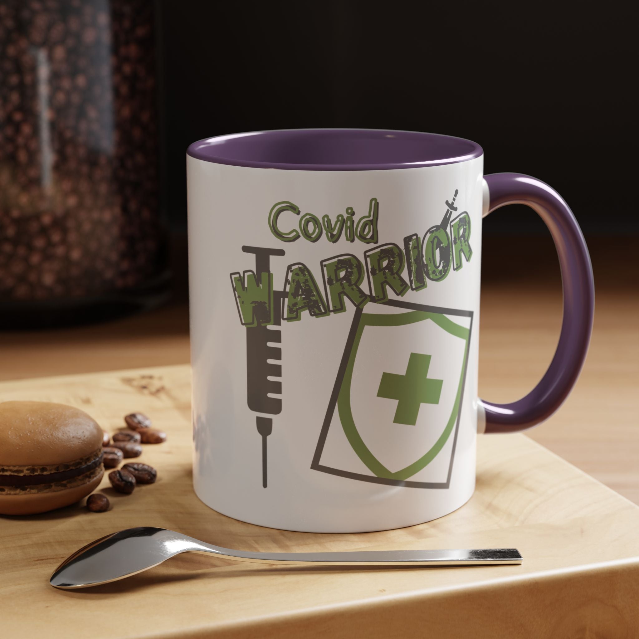 COVID Warrior Coffee Mug |Medical Staff Accent Mug 11/15 oz | Hospital Work Cup |