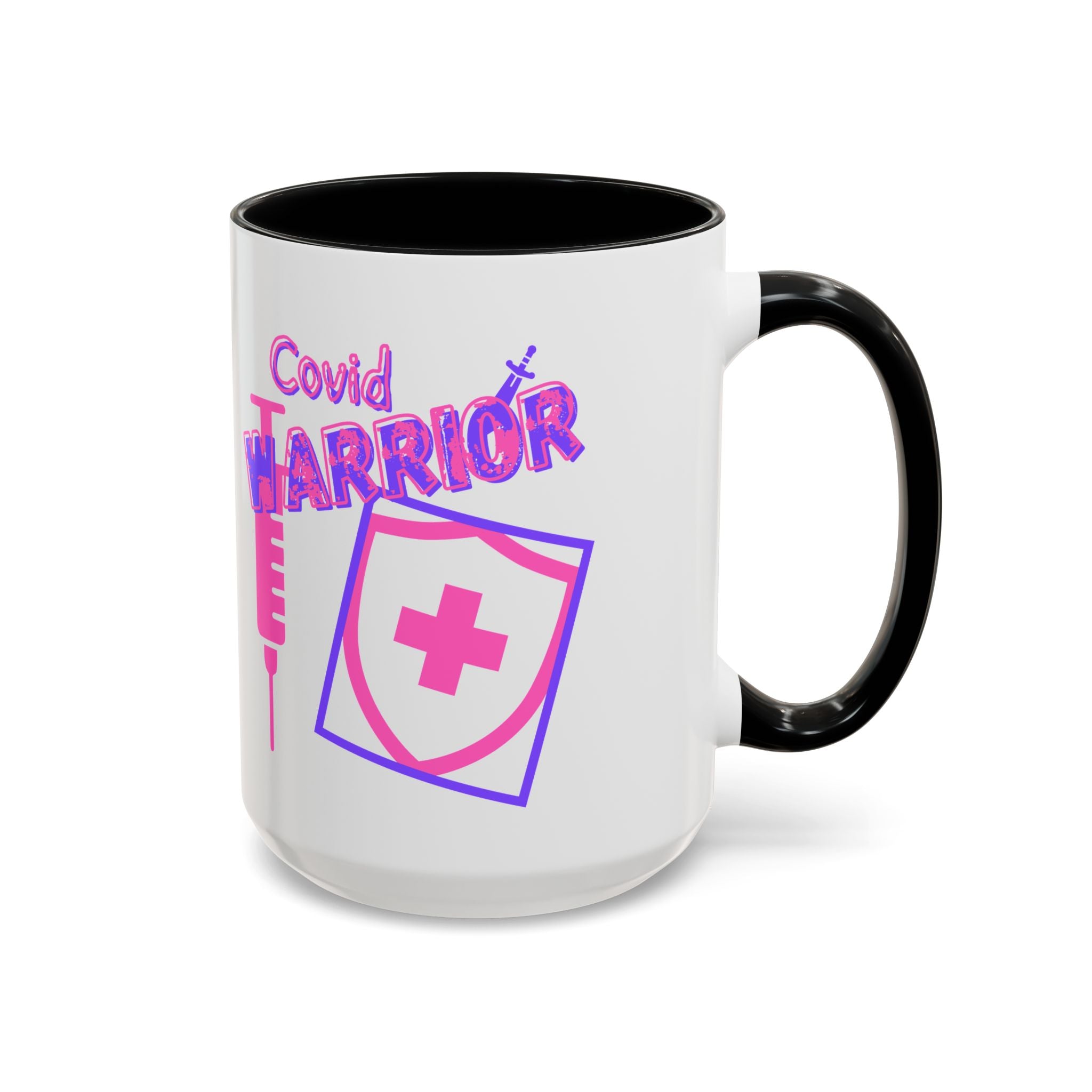 COVID Warrior Coffee Mug |  Accent Mug For Medical Staff | Work Cup for Nurses| Medical Work Mug |