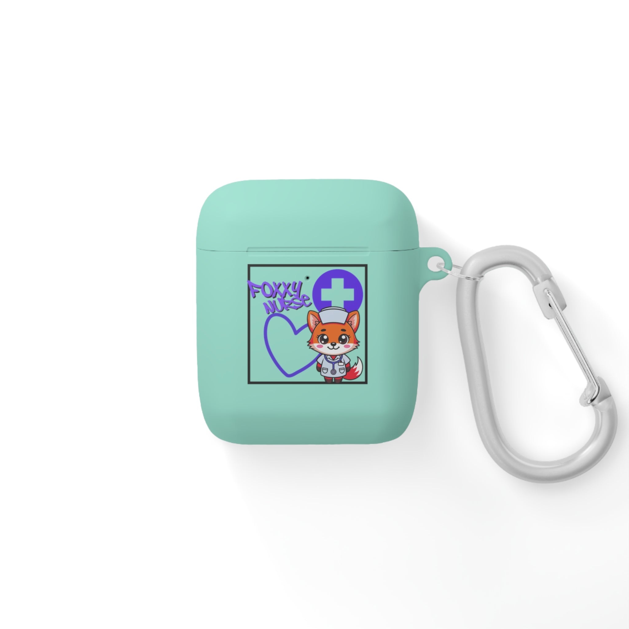 Foxxy Nurse AirPods/Pro Case(Purple)| Nurse EMT Cute Protective AirPodss Cover | Cute Nurse AirPods |