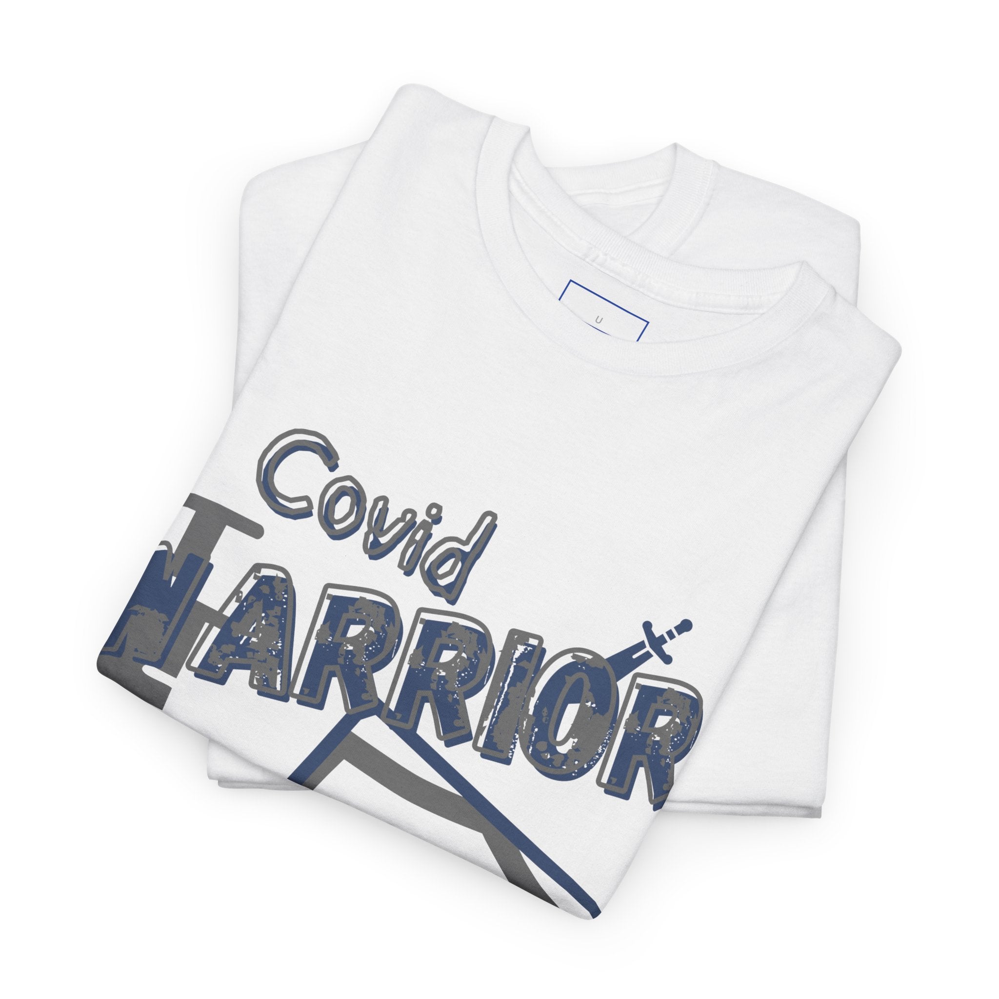 COVID Warrior Nurse & EMS T-Shirt(Blue|Grey) | Medical Staff Tribute Tee | EMS Casual Tee |