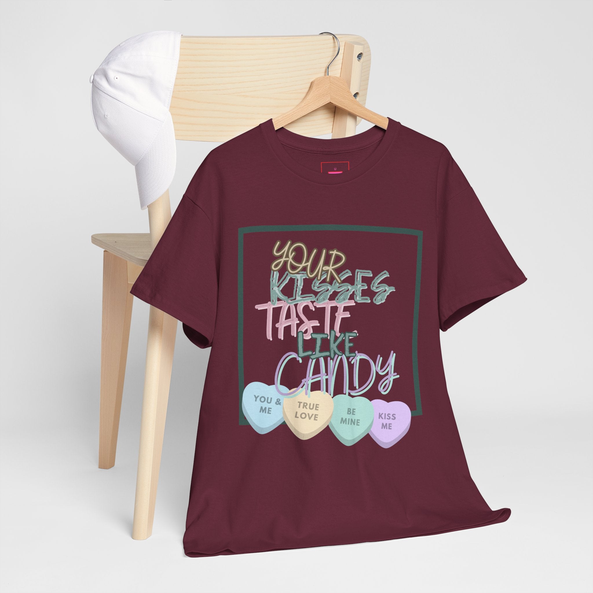 Candy Kisses Valentine's Day T Shirt | Heart T Shirt | Candy Heart Shirt | Valentines Tee
