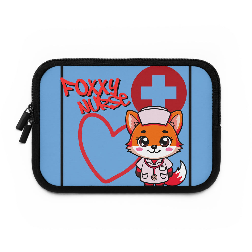 Foxxy Nurse Laptop Sleeve(Red|Light Blue|)|Laptop/Tablet Case for Nurses & Doctors| Tablet Sleeve For Medical Workers |Medical Symbol Protective Case for Nurses & EMTs