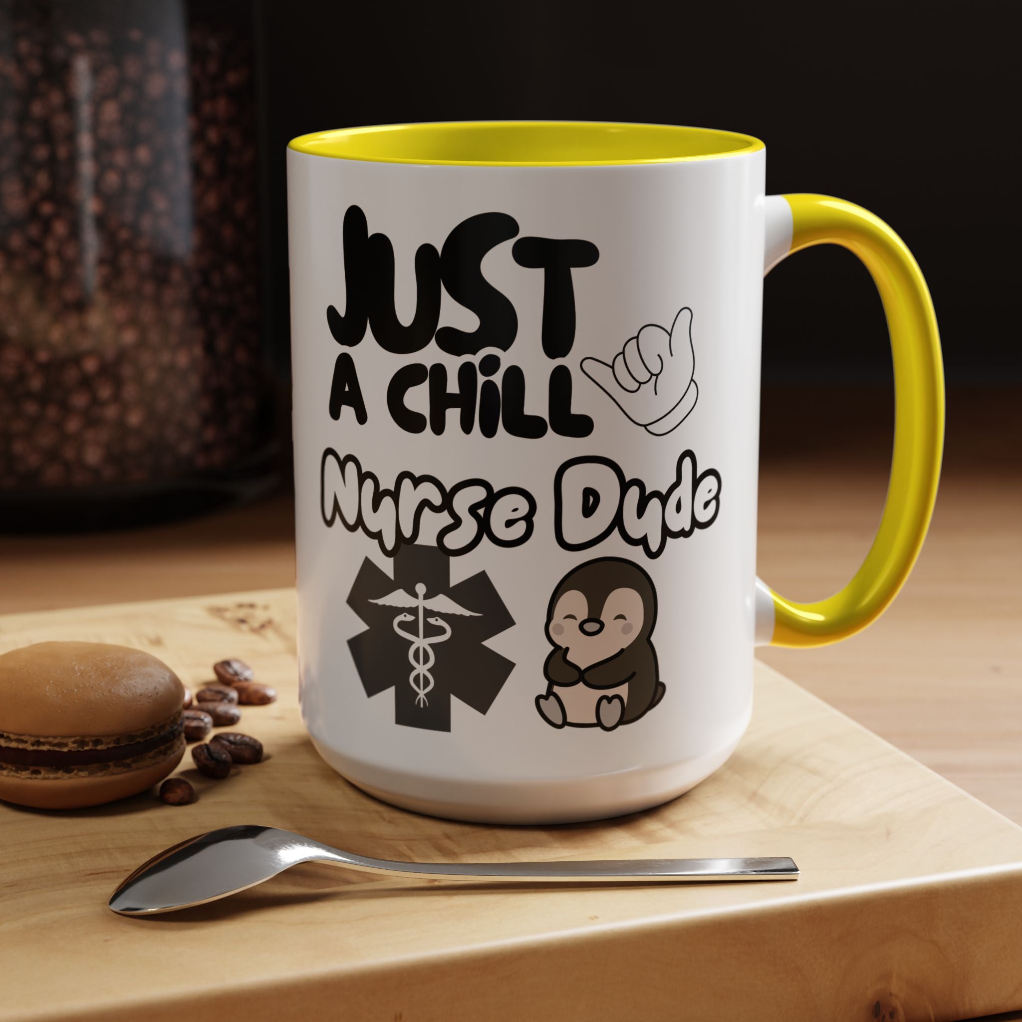 Chill Nurse Dude Insulated Medical Travel Mug 11/15oz(Black|White)Travel Mug For Medical Professionals| Healthcare Travel Cup For Men|