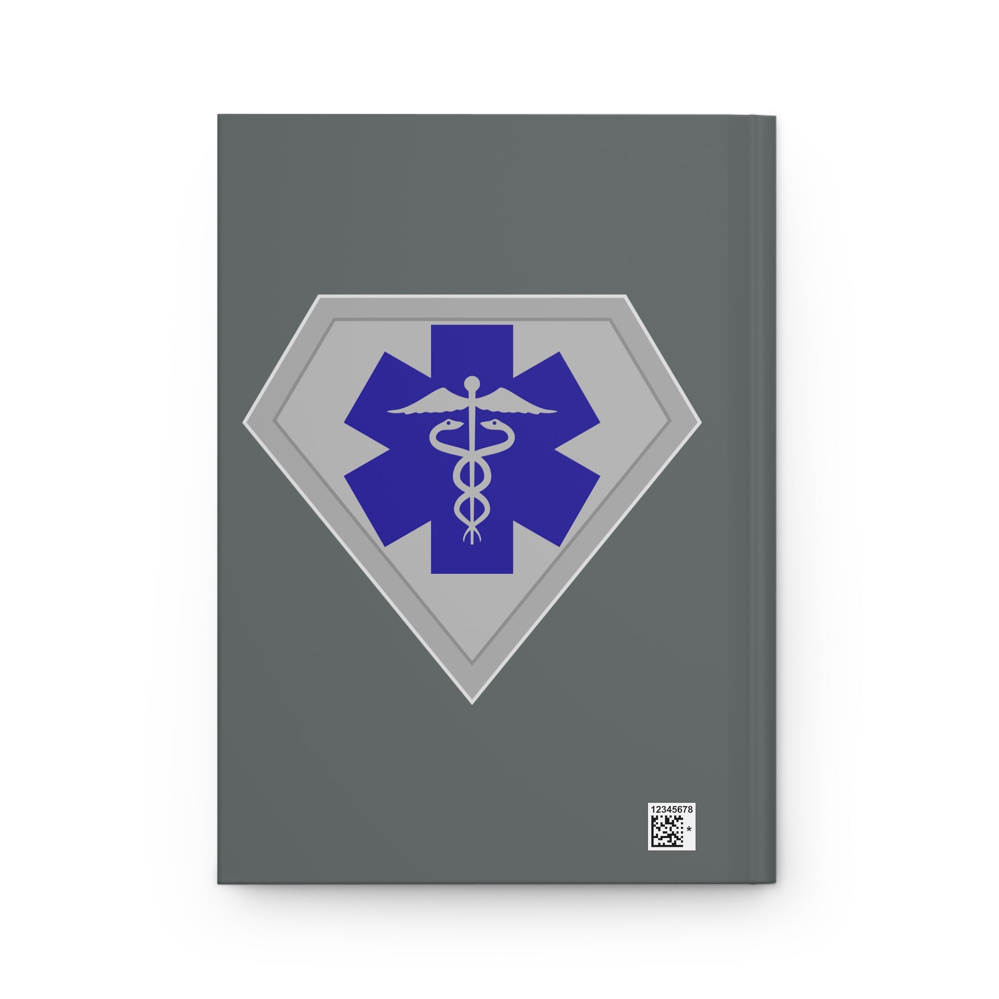 Healthcare Hero Hardcover Journal(Blue|White) | Medical Staff Notebook | Journal for Medical Workers |Medical EMT Nurse Doctor Gift