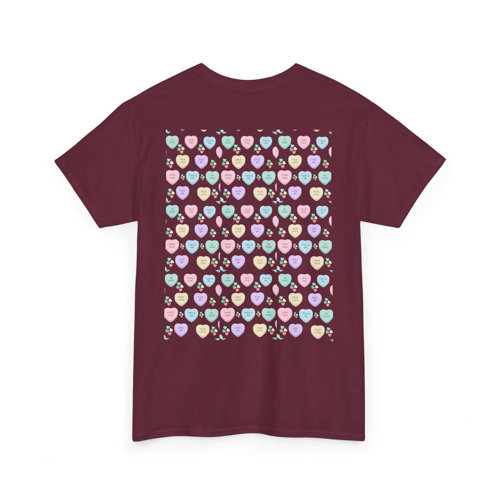 Candy Kisses Valentine's Day T Shirt | Heart T Shirt | Candy Heart Shirt | Valentines Tee
