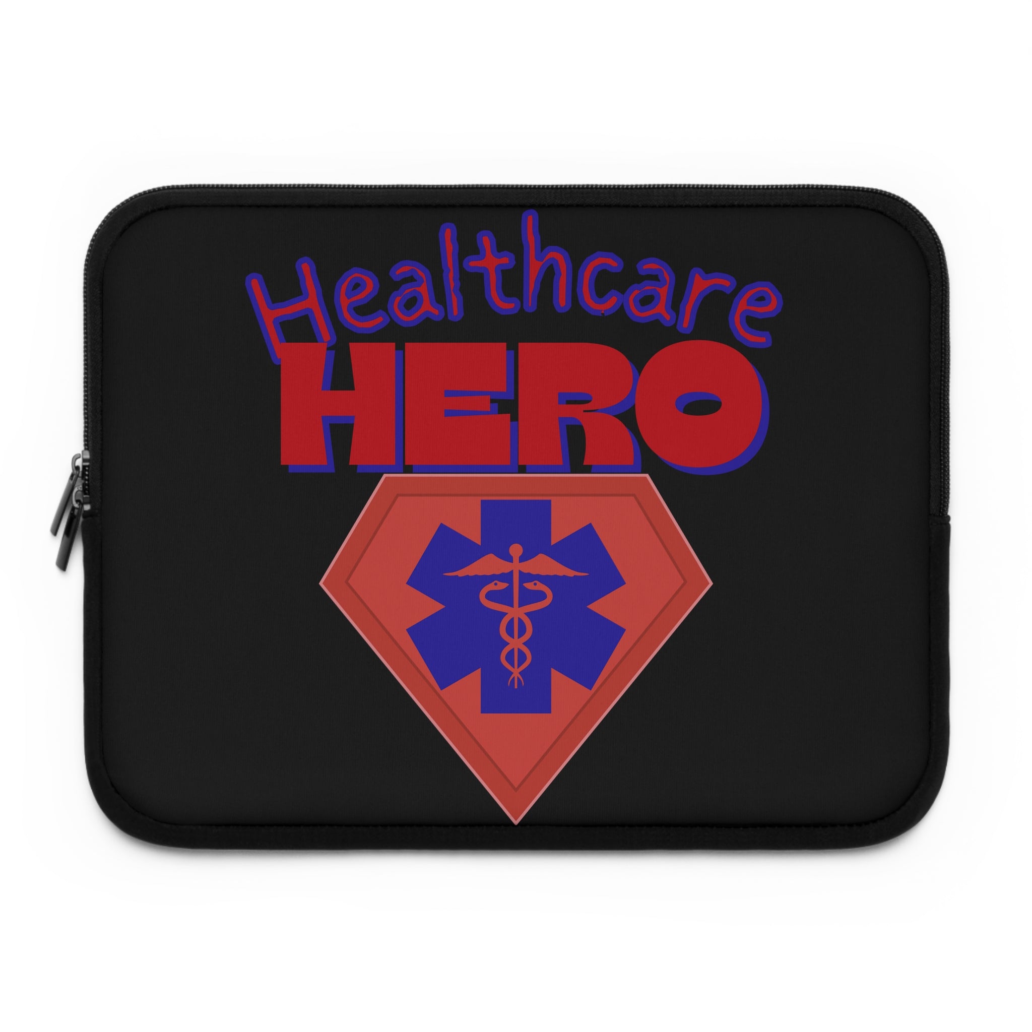 Healthcare Hero Laptop Sleeve(Red|Blue|Black|)|Laptop/Tablet Case for Nurses & Doctors| Tablet Sleeve For Medical Workers |Medical Symbol Protective Case for Nurses & EMTs