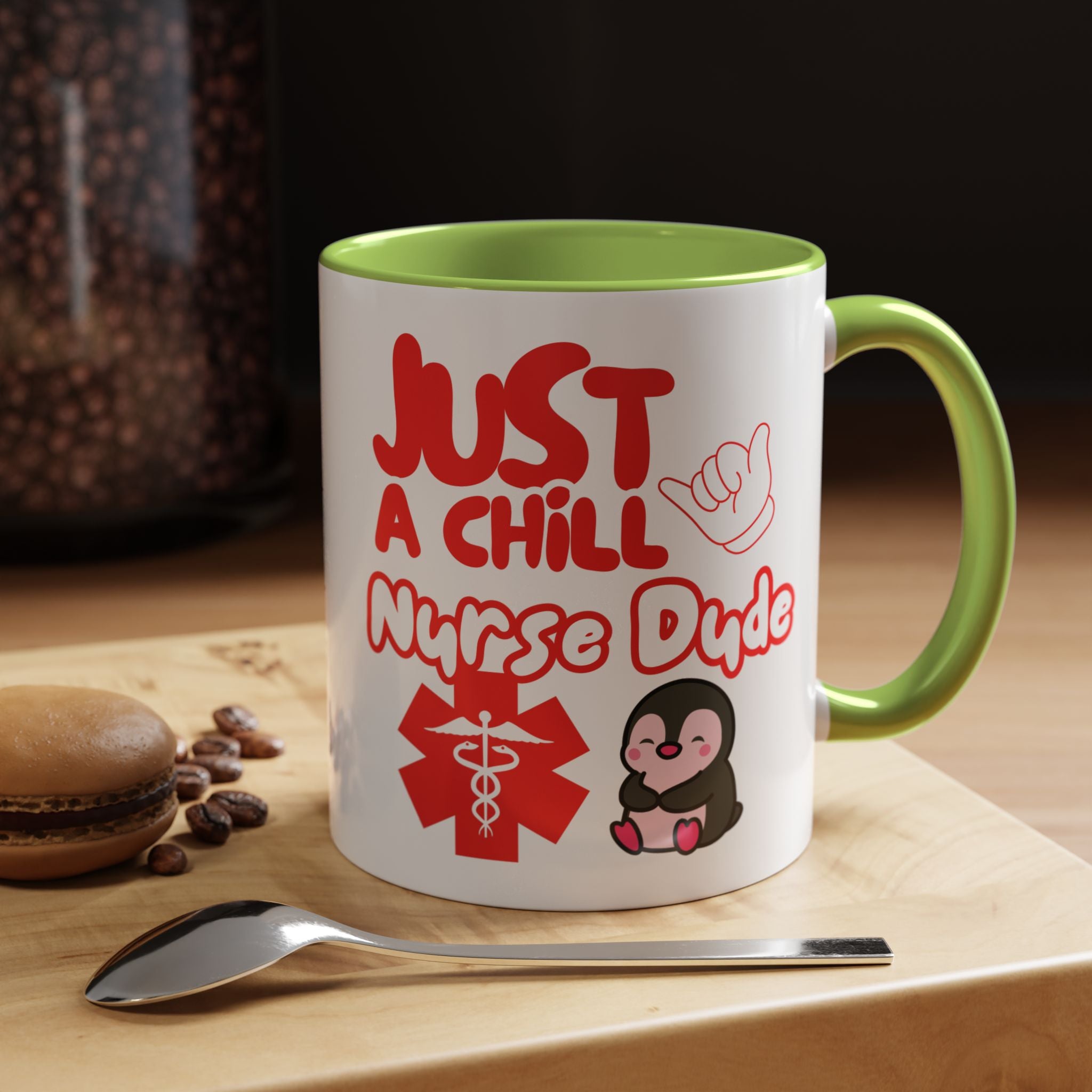 Chill Nurse Dude Insulated Medical Travel Mug 11/15oz(Red|White)Travel Mug For Medical Professionals| Healthcare Travel Cup For Men|