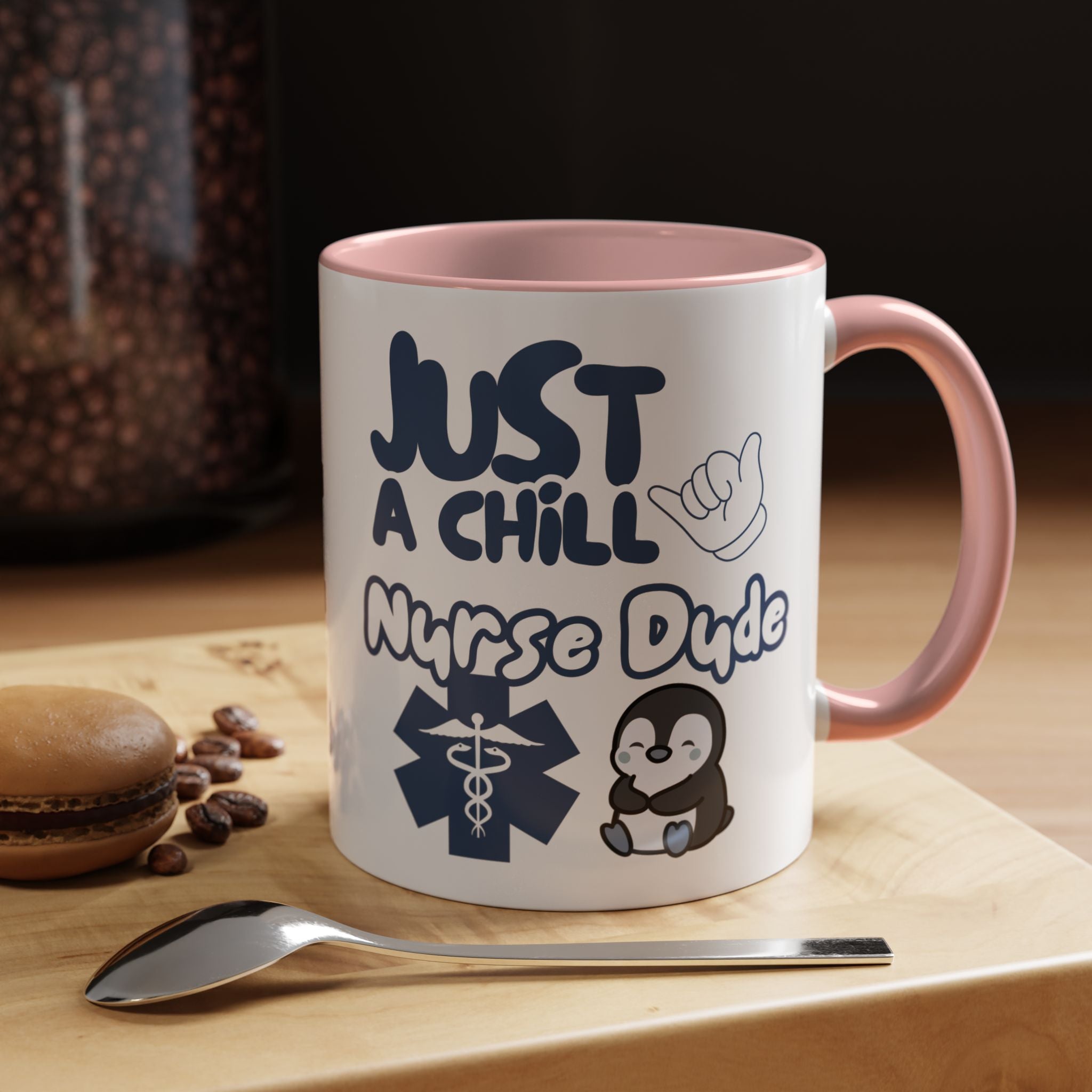 Chill Nurse Dude Insulated Medical Travel Mug 11/15oz(Blue|White)Travel Mug For Medical Professionals| Healthcare Travel Cup For Men|