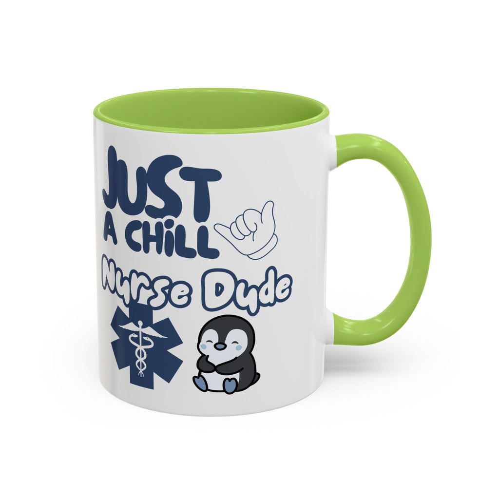 Chill Nurse Dude Insulated Medical Travel Mug 11/15oz(Blue|White)Travel Mug For Medical Professionals| Healthcare Travel Cup For Men|