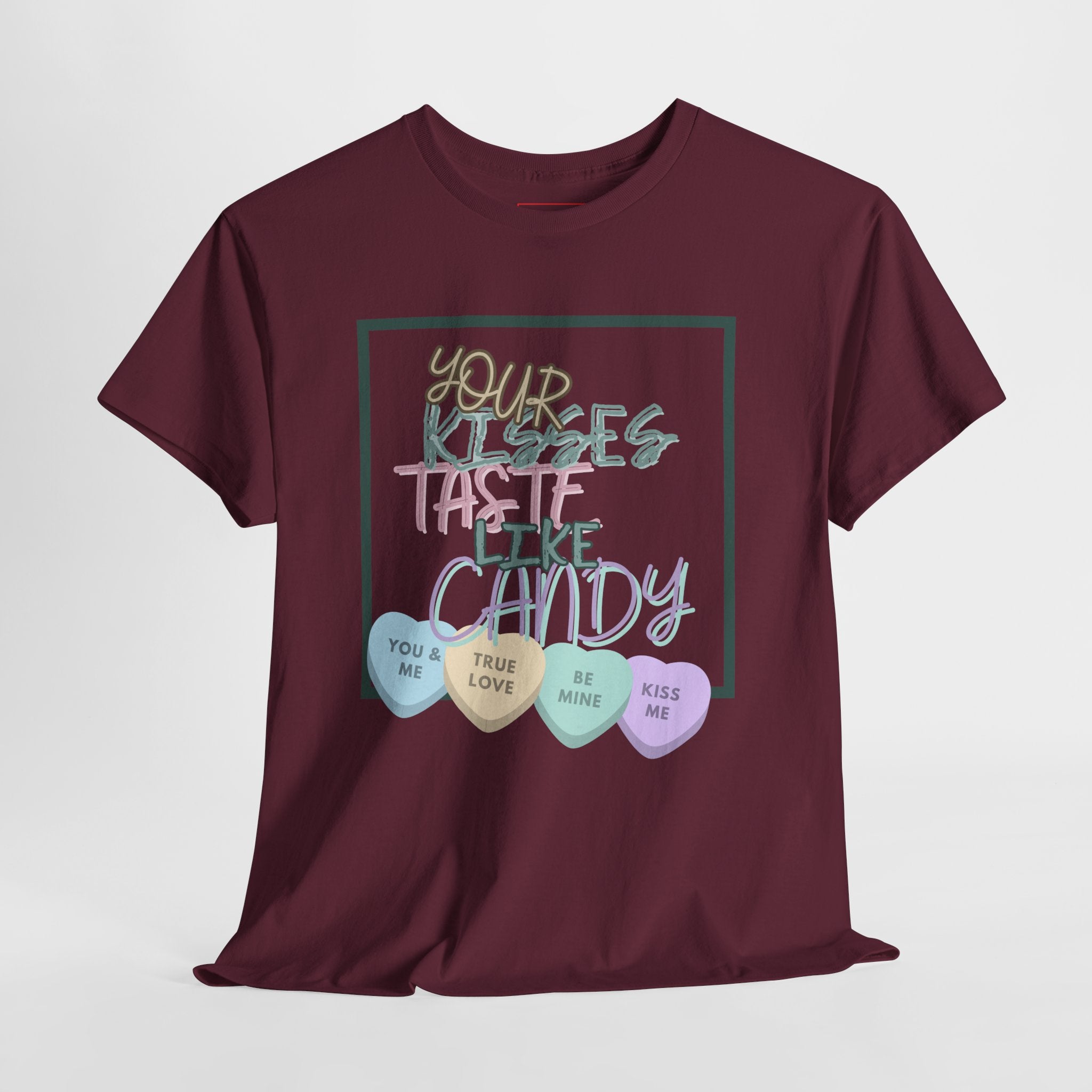 Candy Kisses Valentine's Day T Shirt | Heart T Shirt | Candy Heart Shirt | Valentines Tee