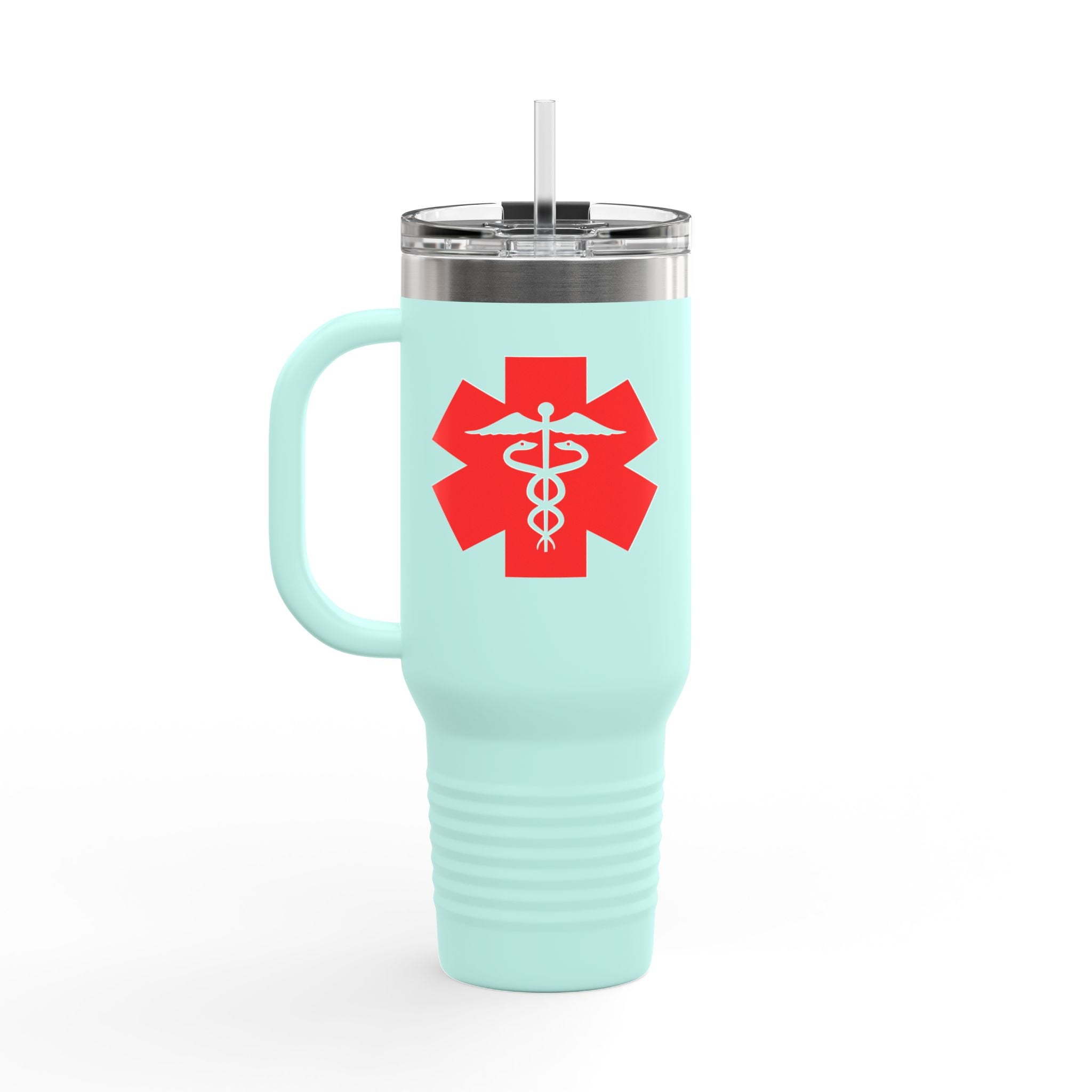 Chill Nurse Dude 40oz Insulated Medical Travel Mug(Red|White) Travel Mug For Medical Professionals| Healthcare Travel Cup For Men|