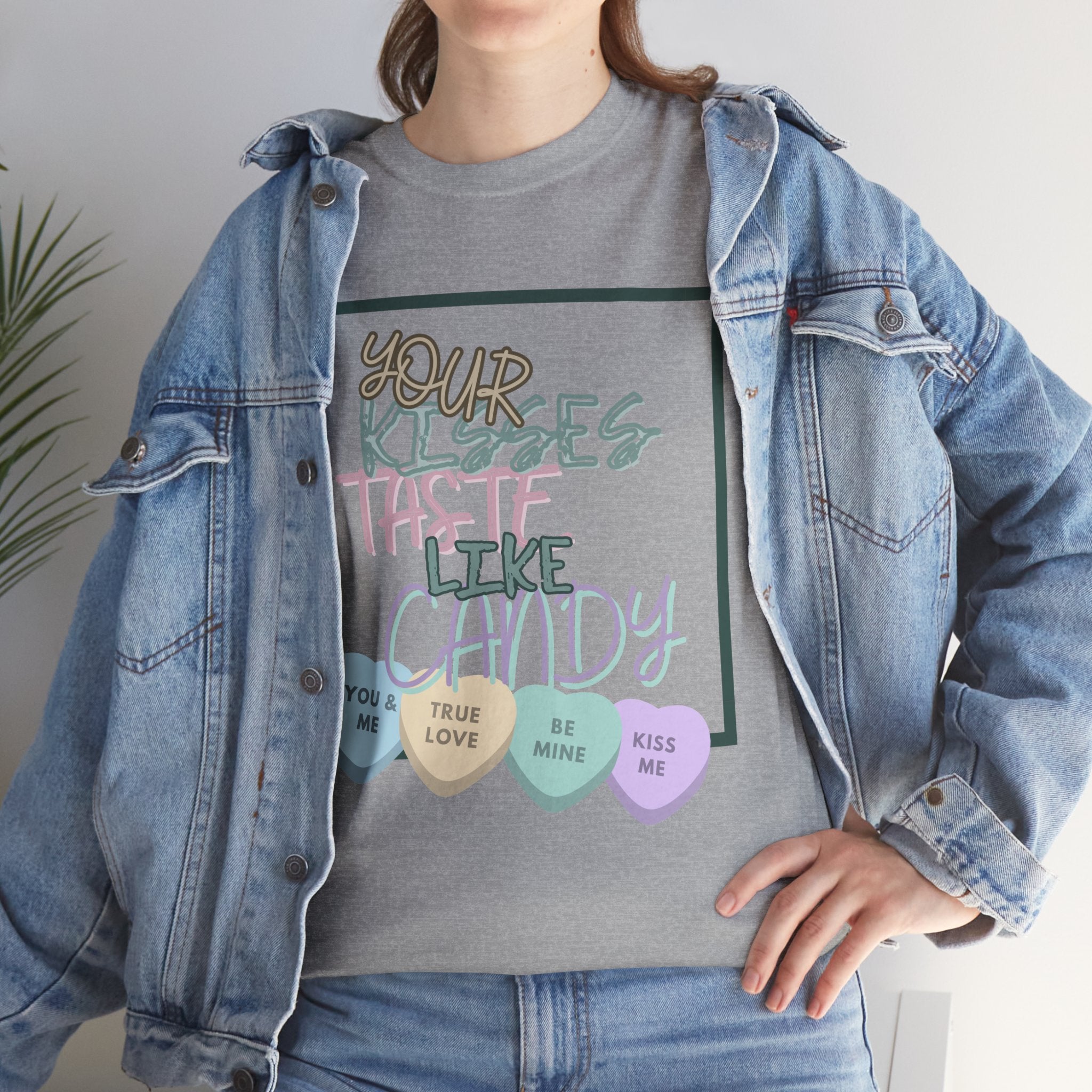 Candy Kisses Valentine's Day T Shirt | Heart T Shirt | Candy Heart Shirt | Valentines Tee
