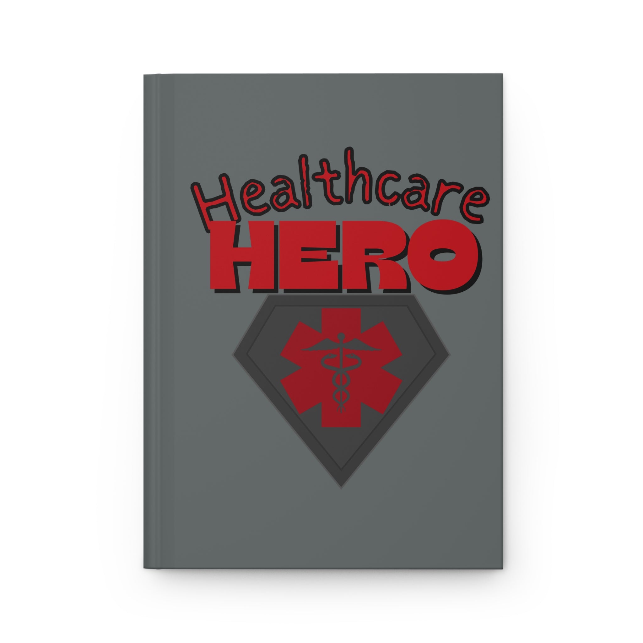 Healthcare Hero Hardcover Journal(Blue|Red) | Medical Staff Notebook | Journal for Medical Workers |Medical EMT Nurse Doctor Gift