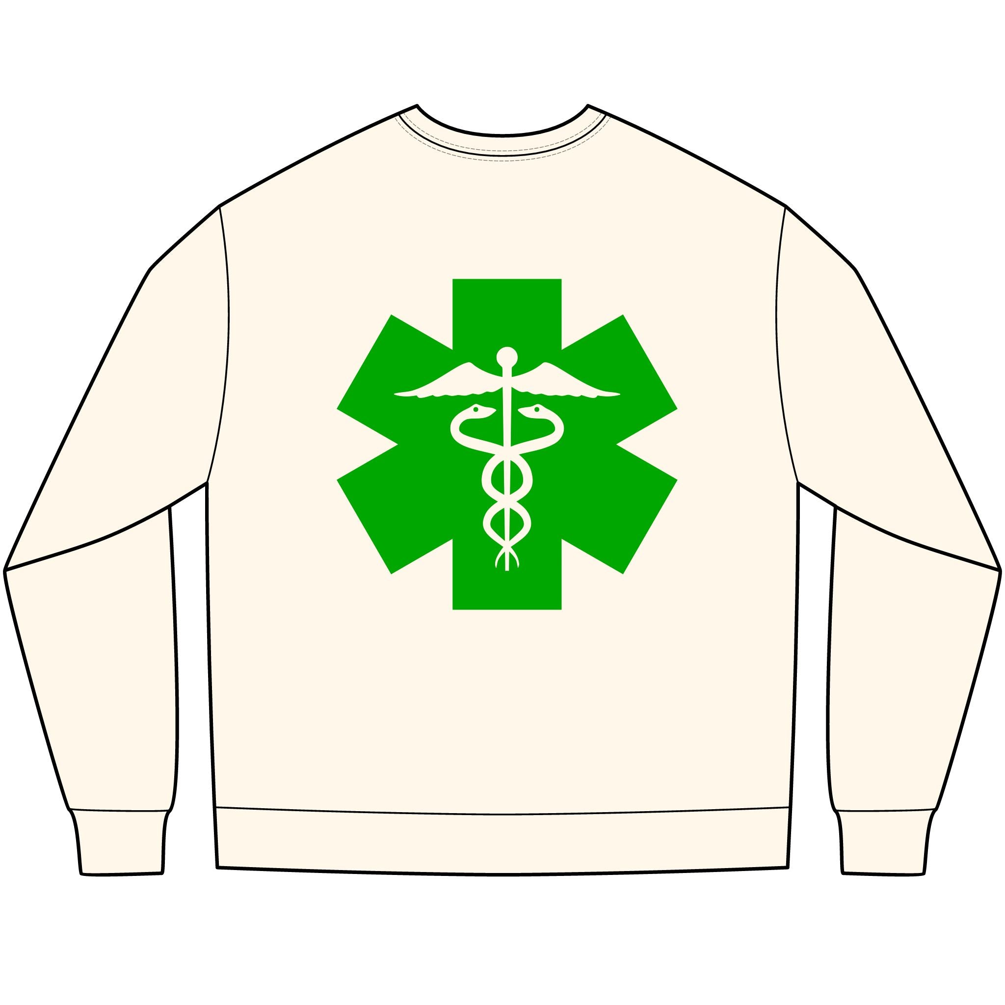 "Foxy Nurse" Medical Staff Shirt(Green)| Nurse's Long Sleeve Tee | Long Sleeve Women's Medical |