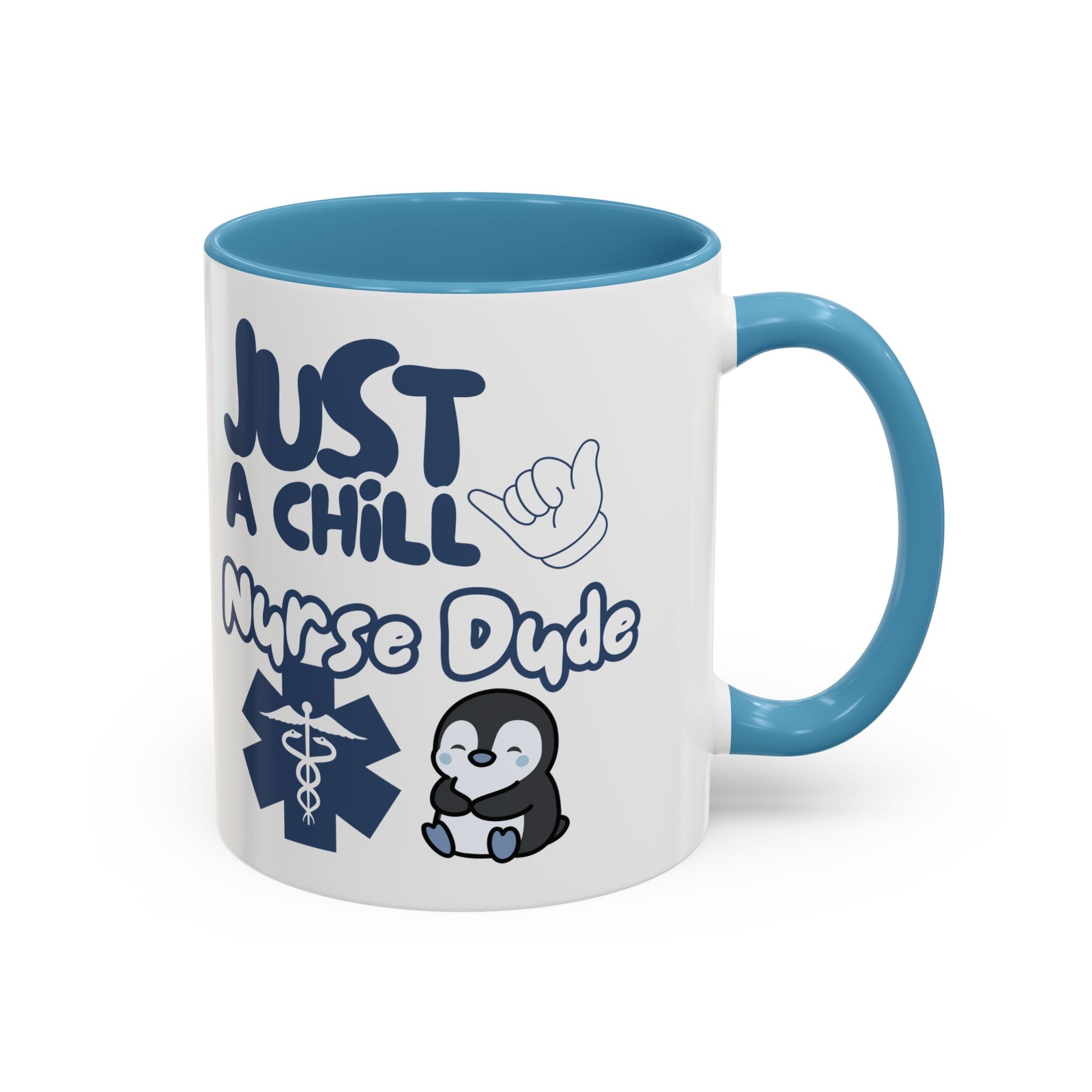 Chill Nurse Dude Insulated Medical Travel Mug 11/15oz(Blue|White)Travel Mug For Medical Professionals| Healthcare Travel Cup For Men|