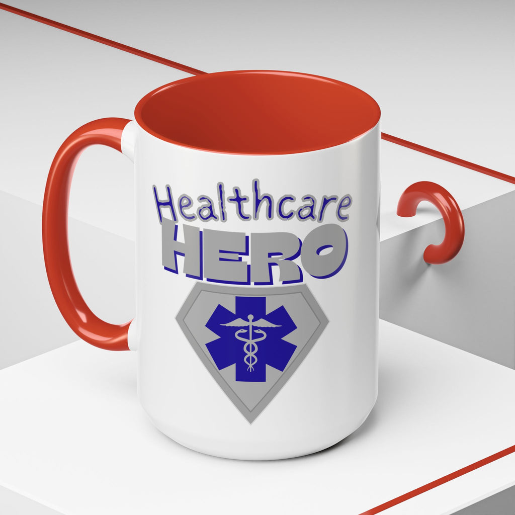 Healthcare Hero Coffee Mug | EMS Accent Mug (11/15oz)| Work Mug For Medical Workers|