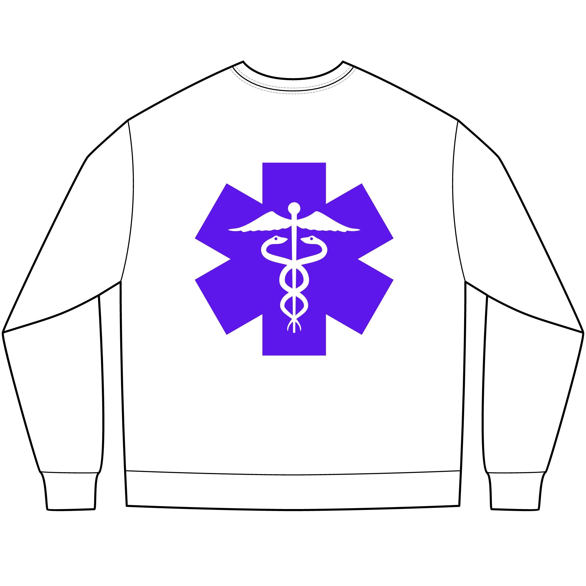 Foxy Nurse Long Sleeve Tee( Purple) | Cute Medical Nurse Shirt | Funny Nurse Shirt | Animal Lovers Medical Shirt |