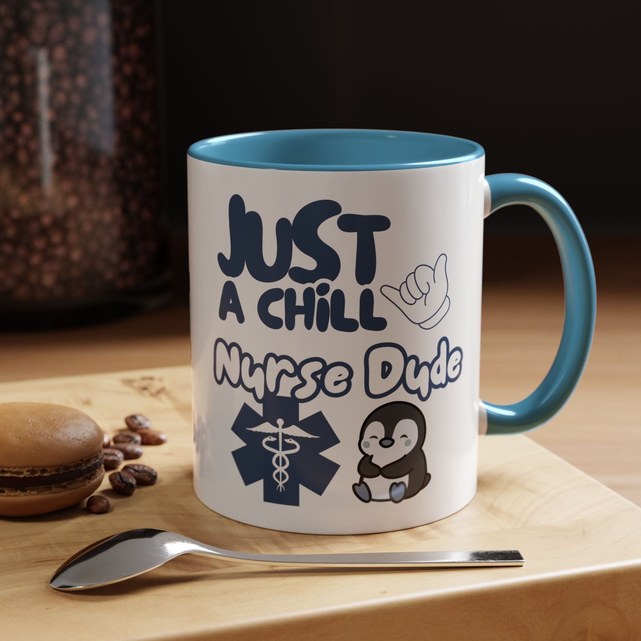 Chill Nurse Dude Insulated Medical Travel Mug 11/15oz(Blue|White)Travel Mug For Medical Professionals| Healthcare Travel Cup For Men|