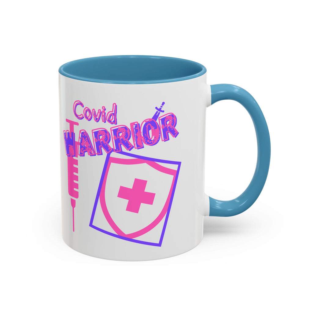 COVID Warrior Coffee Mug |  Accent Mug For Medical Staff | Work Cup for Nurses| Medical Work Mug |