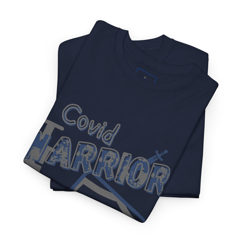 COVID Warrior Nurse & EMS T-Shirt(Blue|Grey) | Medical Staff Tribute Tee | EMS Casual Tee |