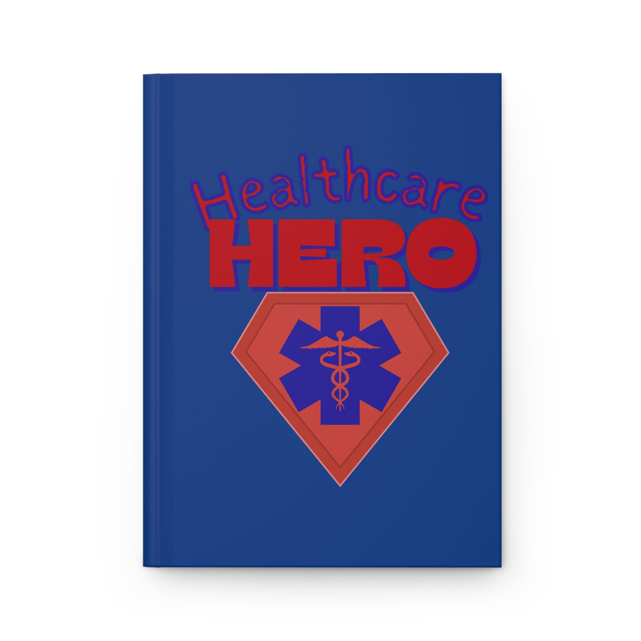 Healthcare Hero Hardcover Journal(Blue|Red) | Medical Staff Notebook | Journal for Medical Workers |