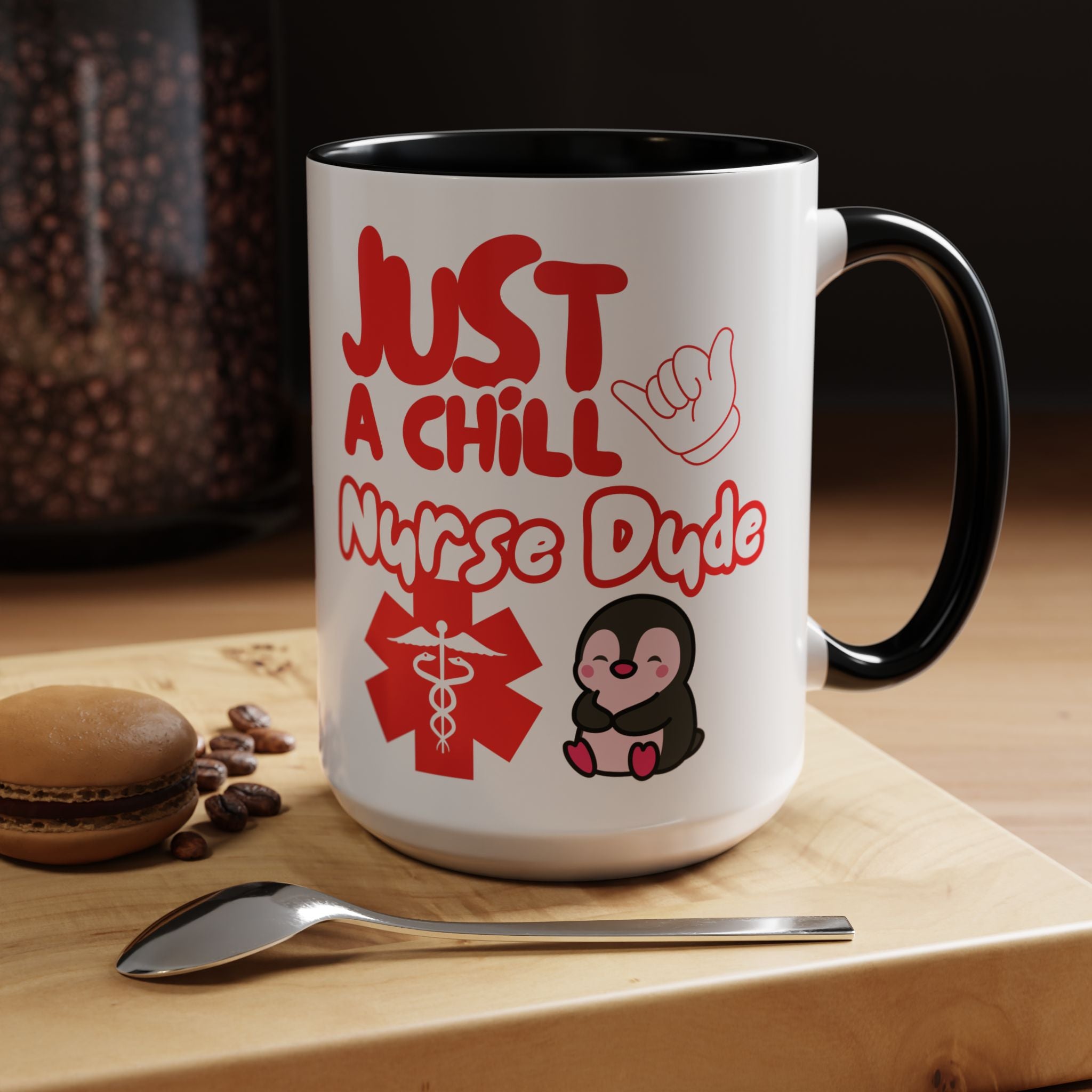 Chill Nurse Dude Insulated Medical Travel Mug 11/15oz(Red|White)Travel Mug For Medical Professionals| Healthcare Travel Cup For Men|