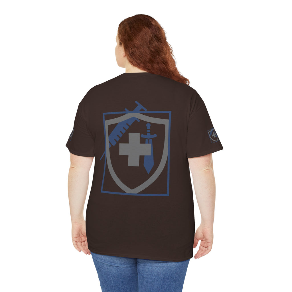 COVID Warrior Nurse & EMS T-Shirt(Blue|Grey) | Medical Staff Tribute Tee | EMS Casual Tee |