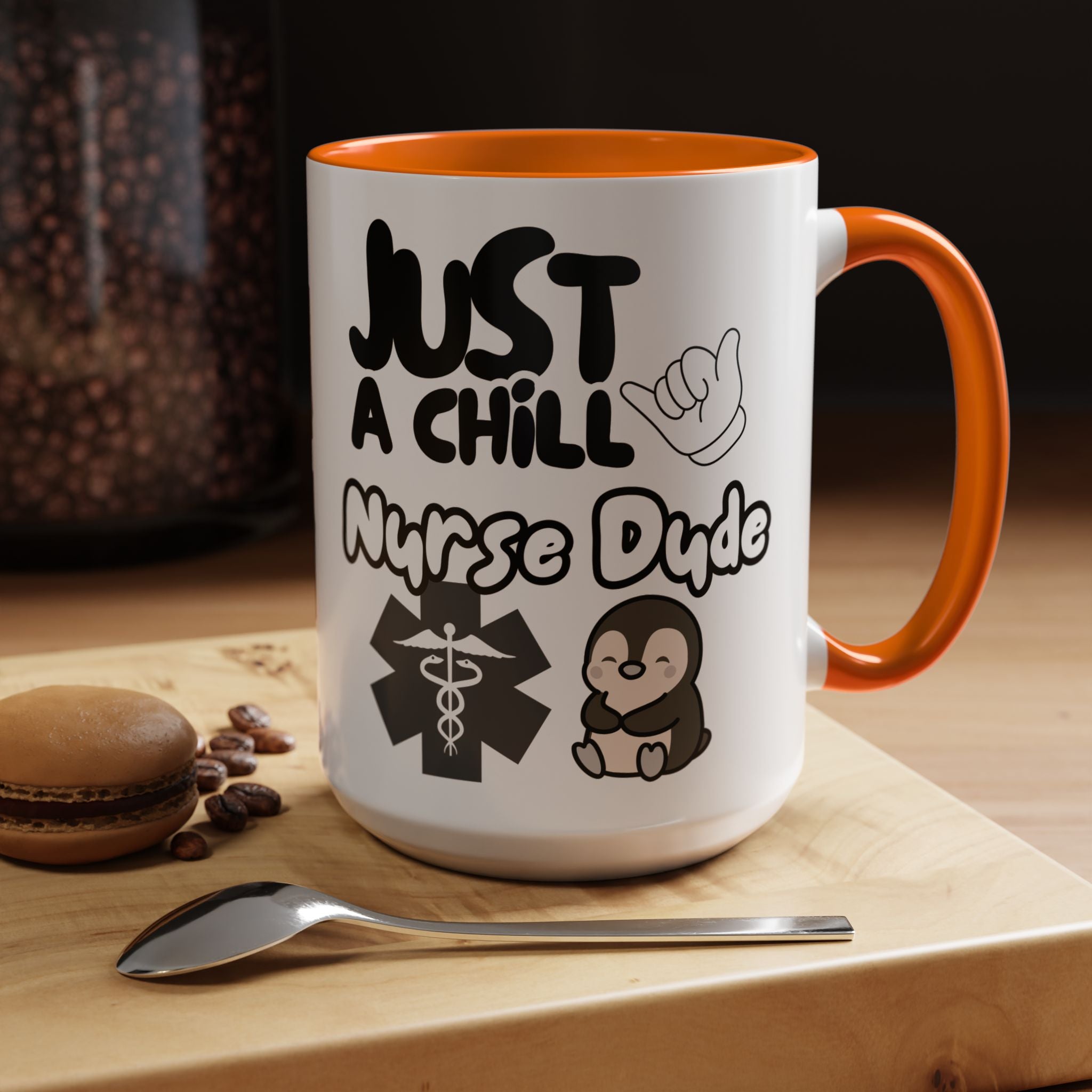 Chill Nurse Dude Insulated Medical Travel Mug 11/15oz(Black|White)Travel Mug For Medical Professionals| Healthcare Travel Cup For Men|