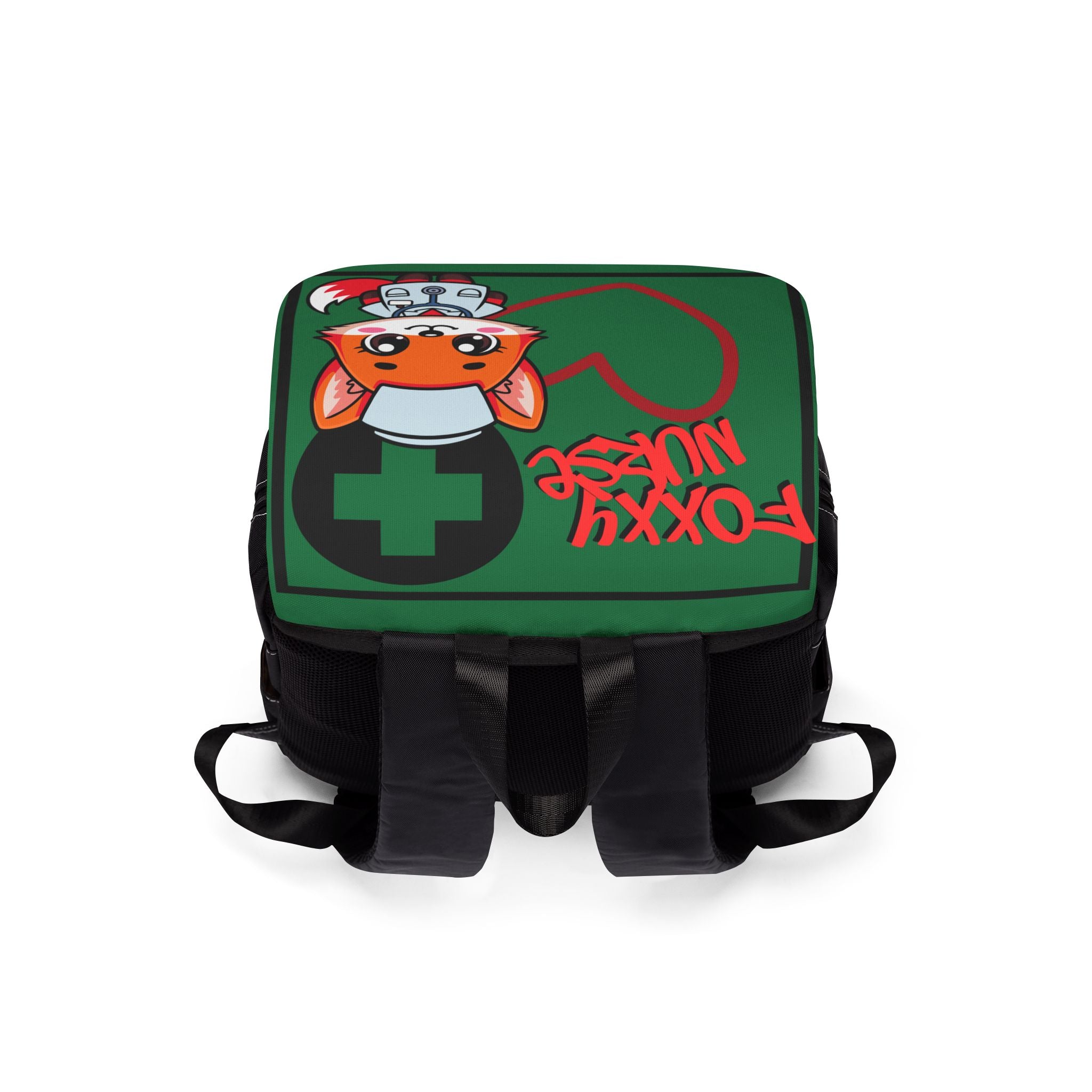 Foxxy Nurse Backpack(Red|Black|Green) | Cute Medical Staff Shoulder Bag | Cute Nurse Backpack |