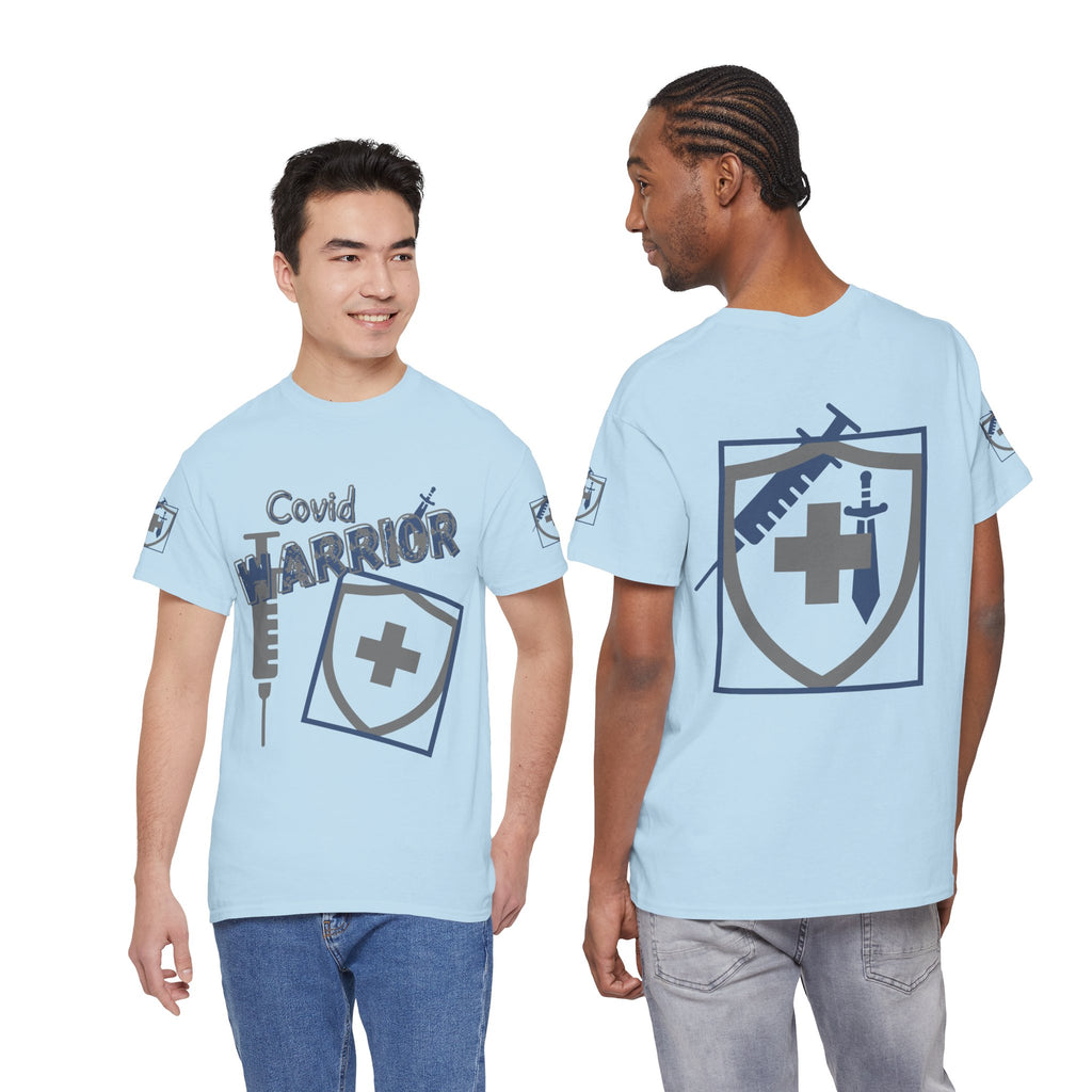 COVID Warrior Nurse & EMS T-Shirt(Blue|Grey) | Medical Staff Tribute Tee | EMS Casual Tee |