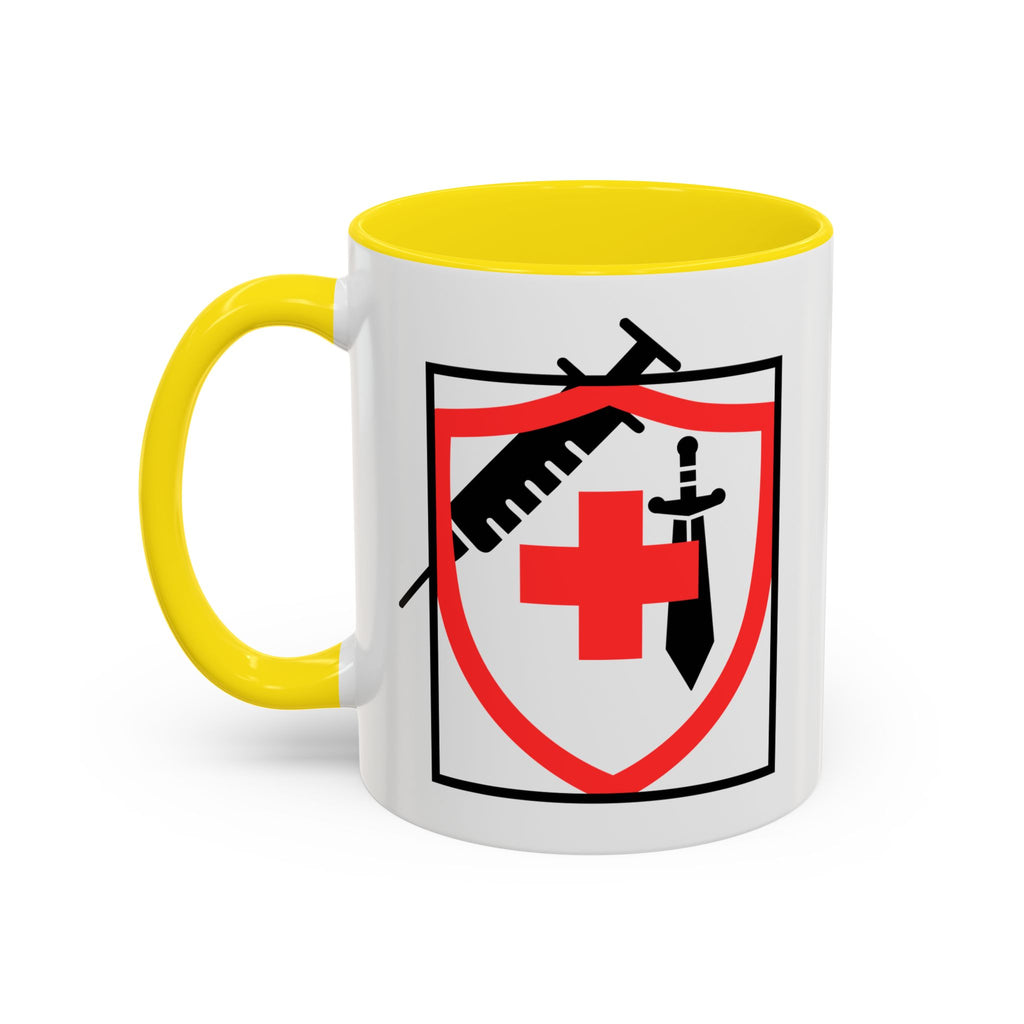COVID Warrior Coffee Mug(Red|Black) | Vaccine Shield Accent Mug 11/15oz| Medical Staff Work Mug |