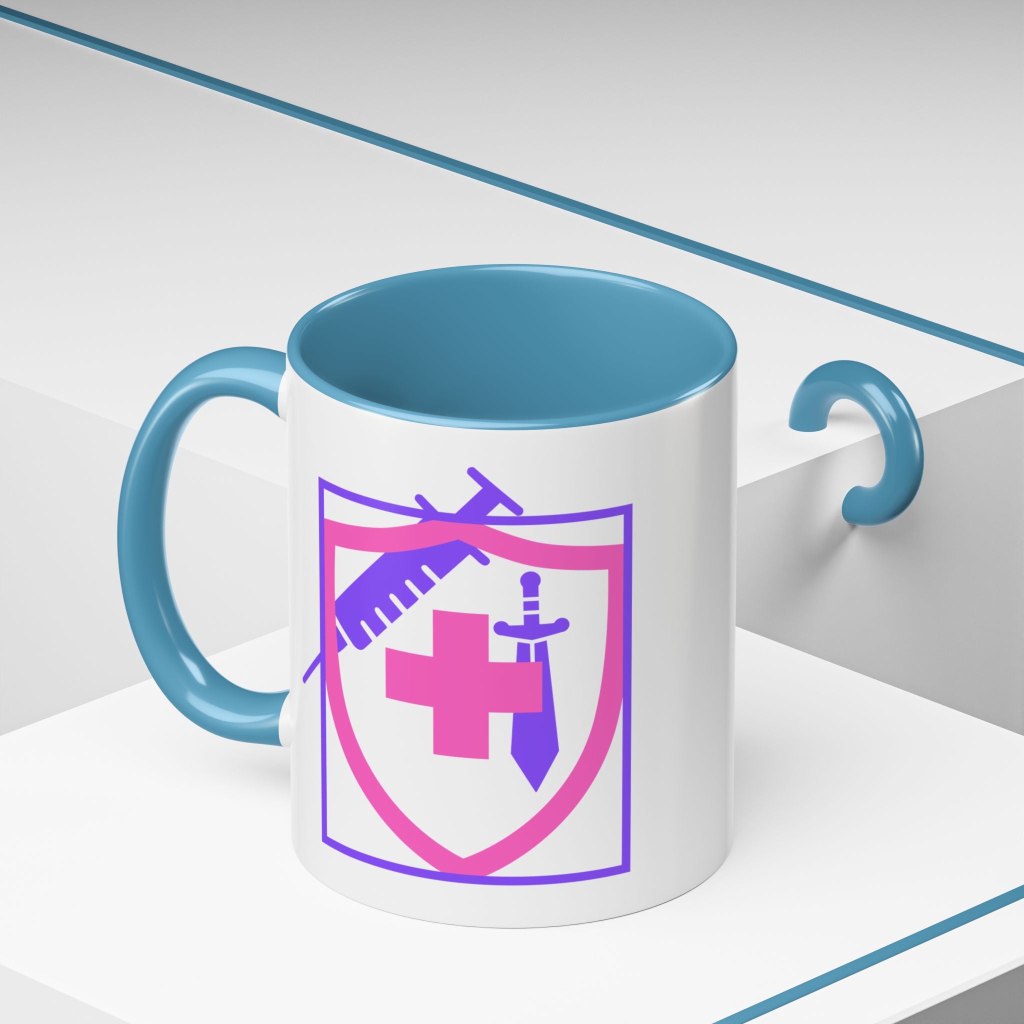 COVID Warrior Coffee Mug |  Accent Mug For Medical Staff | Work Cup for Nurses| Medical Work Mug |